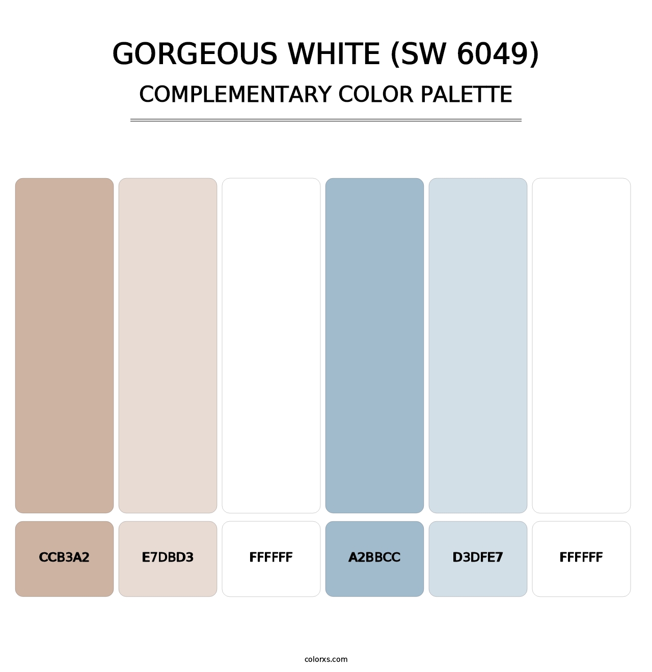 Gorgeous White (SW 6049) - Complementary Color Palette