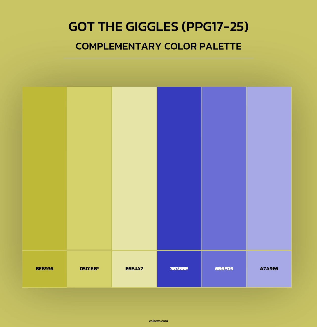 Got The Giggles (PPG17-25) - Complementary Color Palette