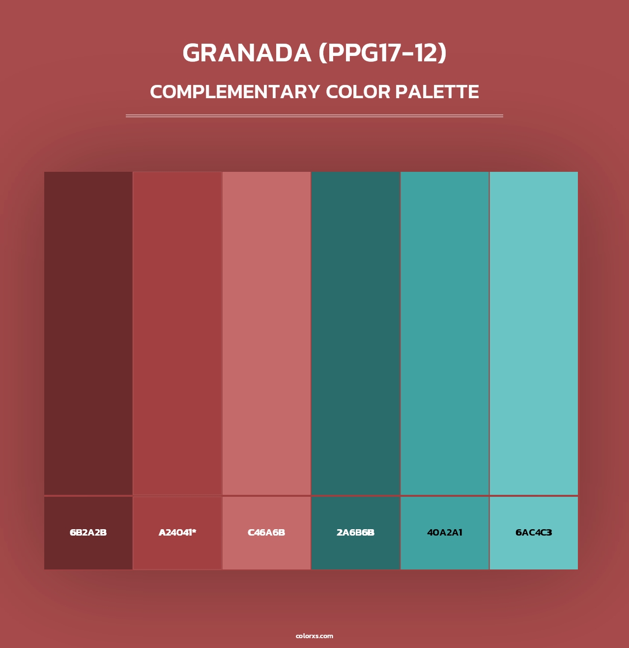 Granada (PPG17-12) - Complementary Color Palette