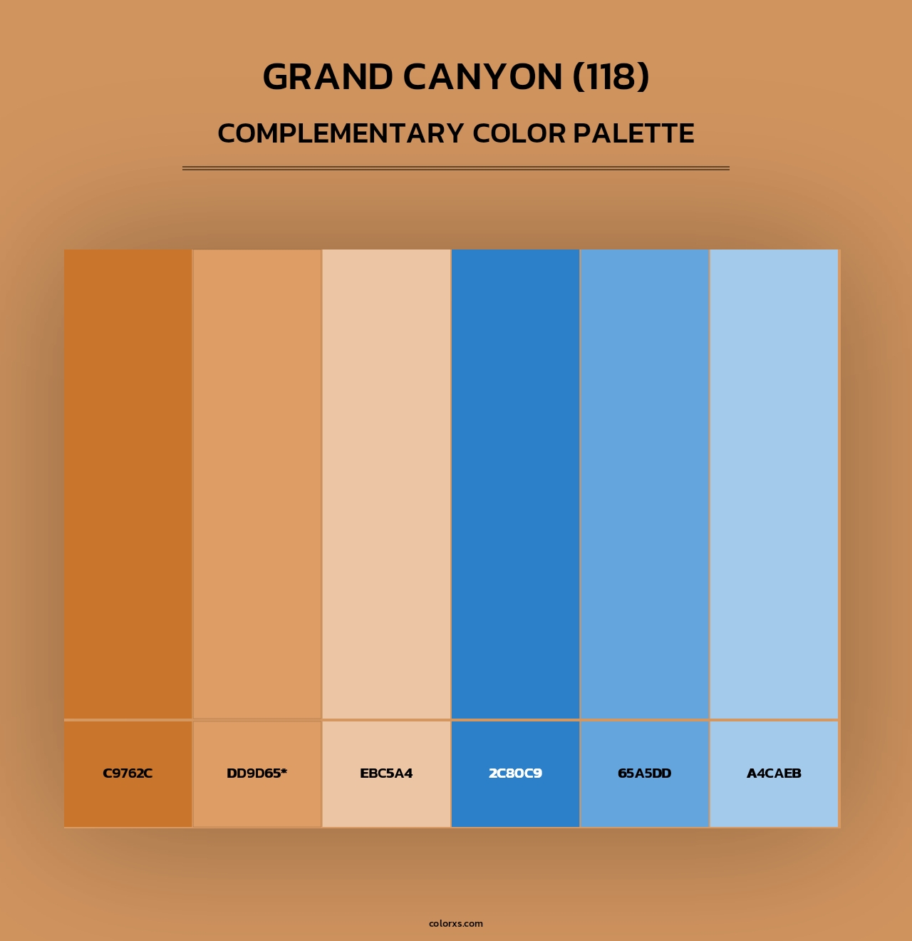 Grand Canyon (118) - Complementary Color Palette
