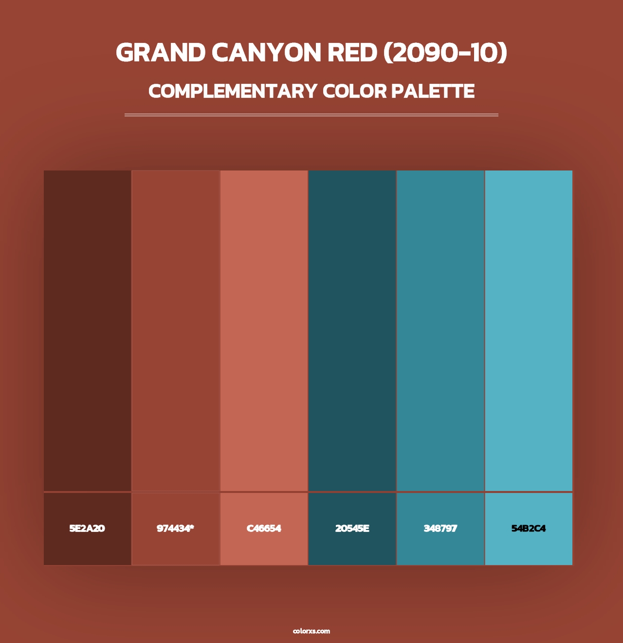 Grand Canyon Red (2090-10) - Complementary Color Palette