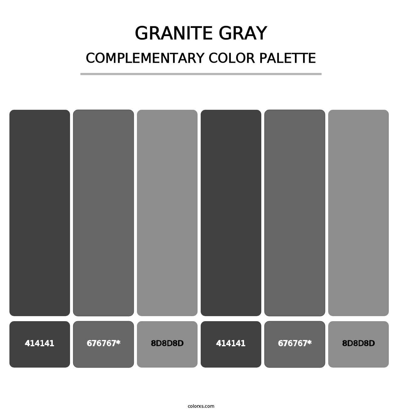 Granite Gray - Complementary Color Palette