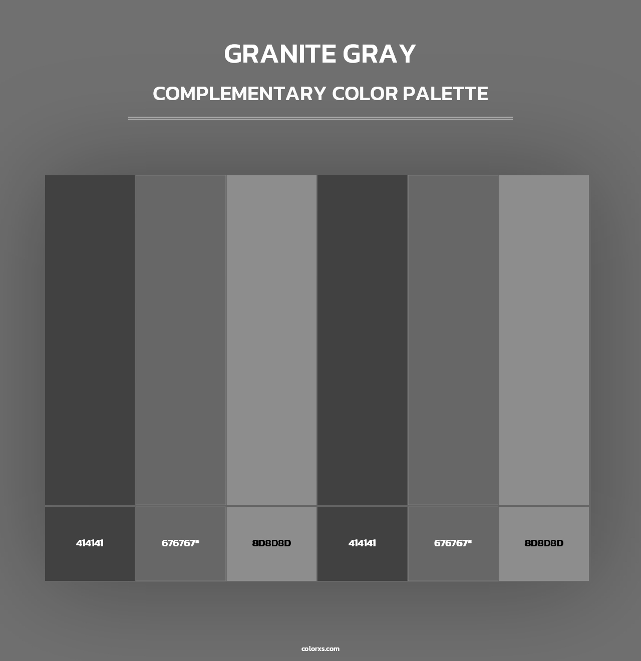 Granite Gray - Complementary Color Palette