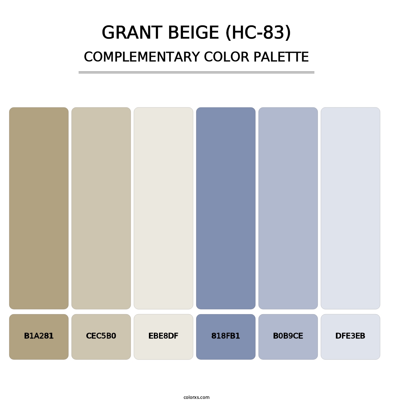 Grant Beige (HC-83) - Complementary Color Palette