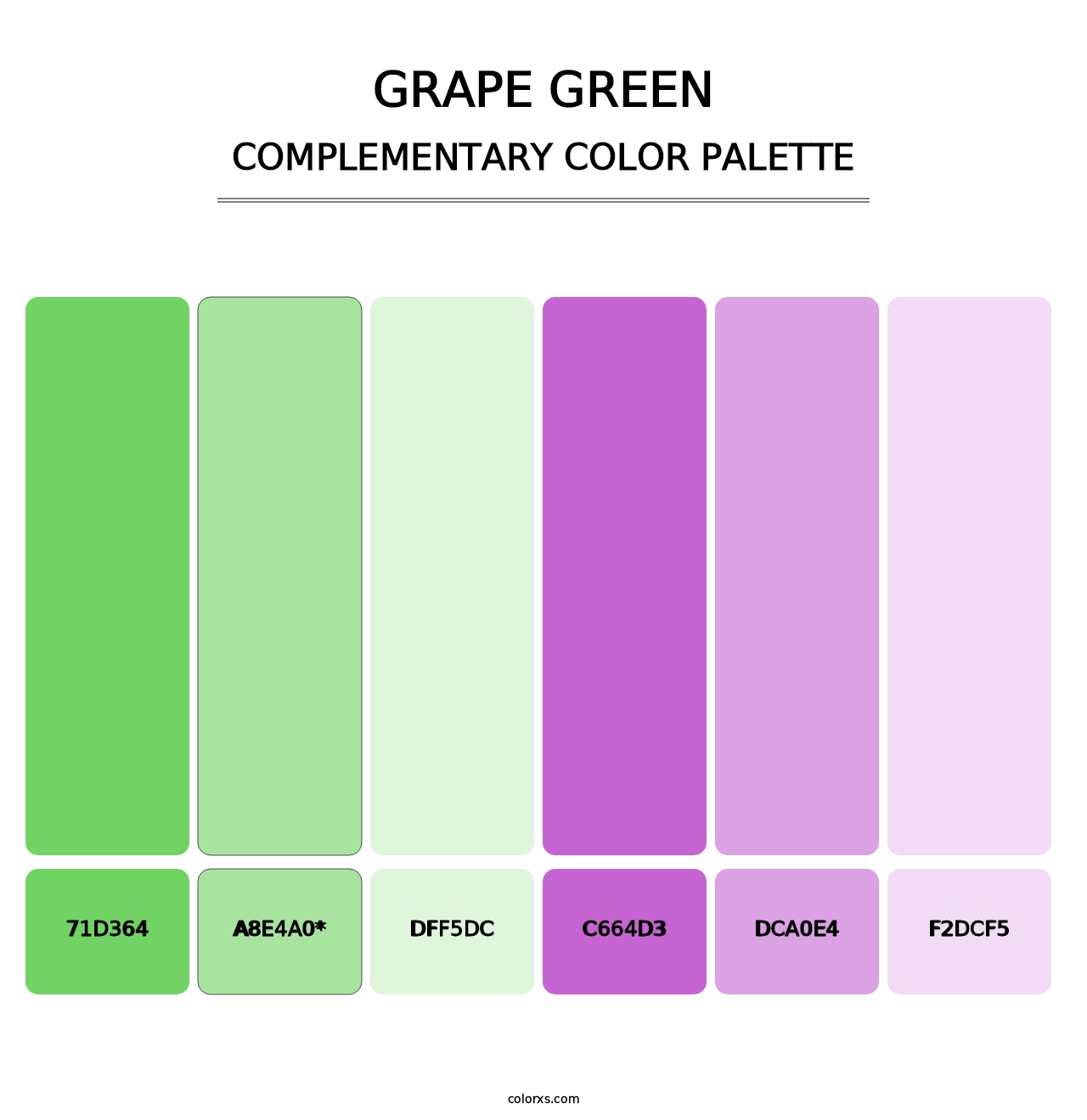 Grape Green - Complementary Color Palette