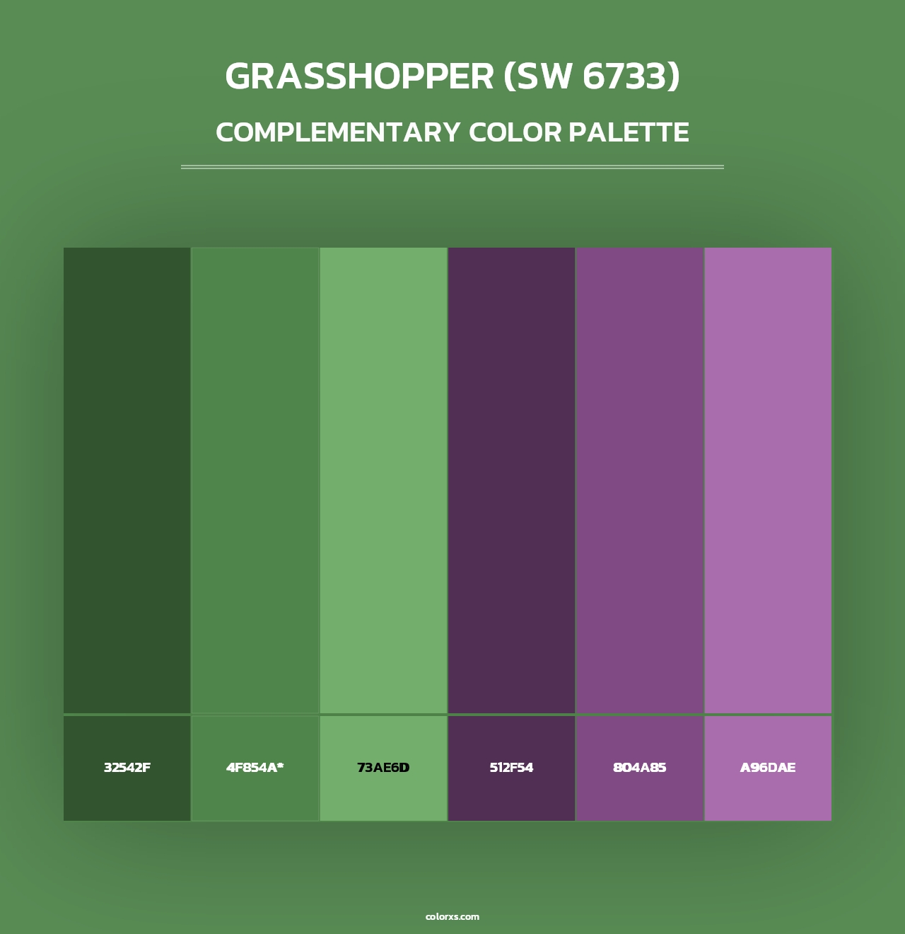 Grasshopper (SW 6733) - Complementary Color Palette