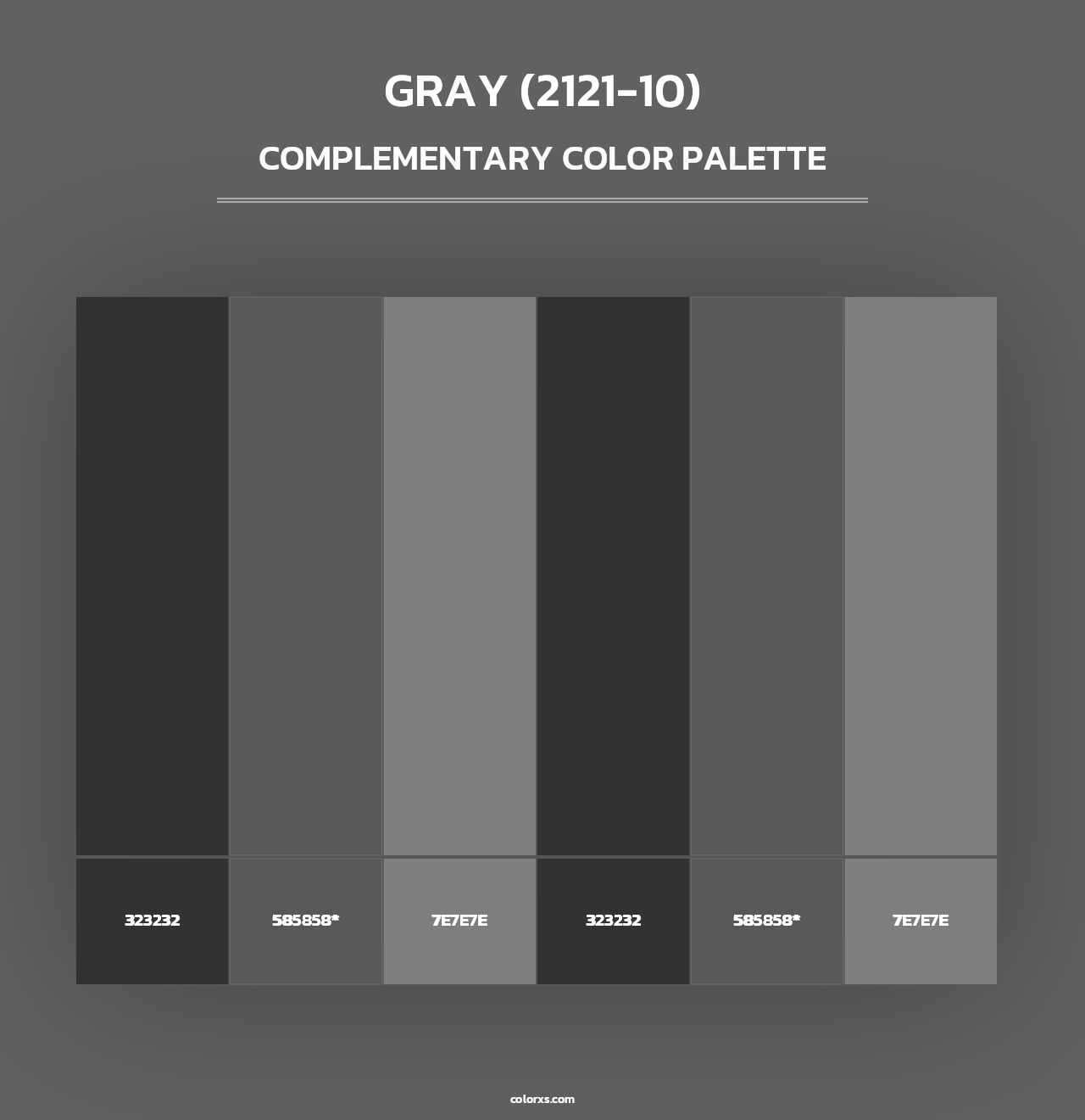 Gray (2121-10) - Complementary Color Palette