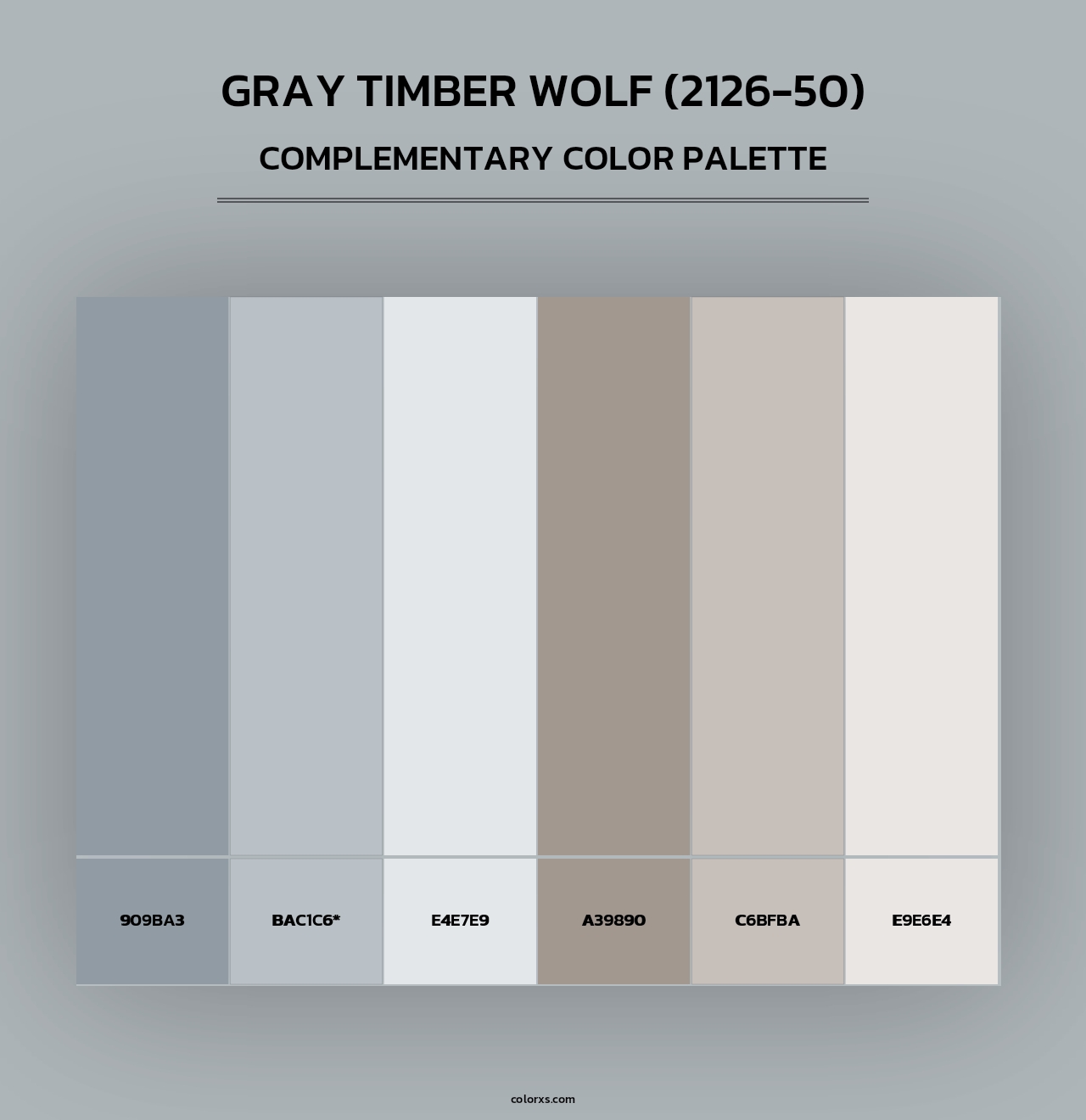 Gray Timber Wolf (2126-50) - Complementary Color Palette