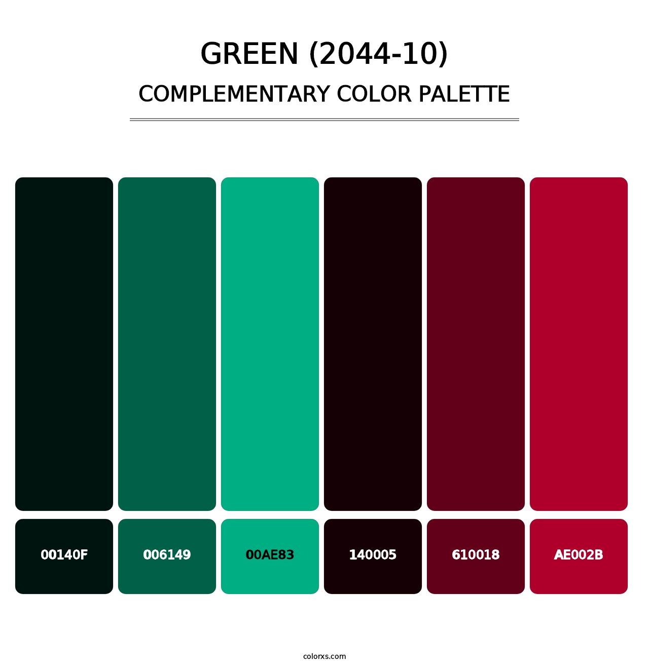 Green (2044-10) - Complementary Color Palette