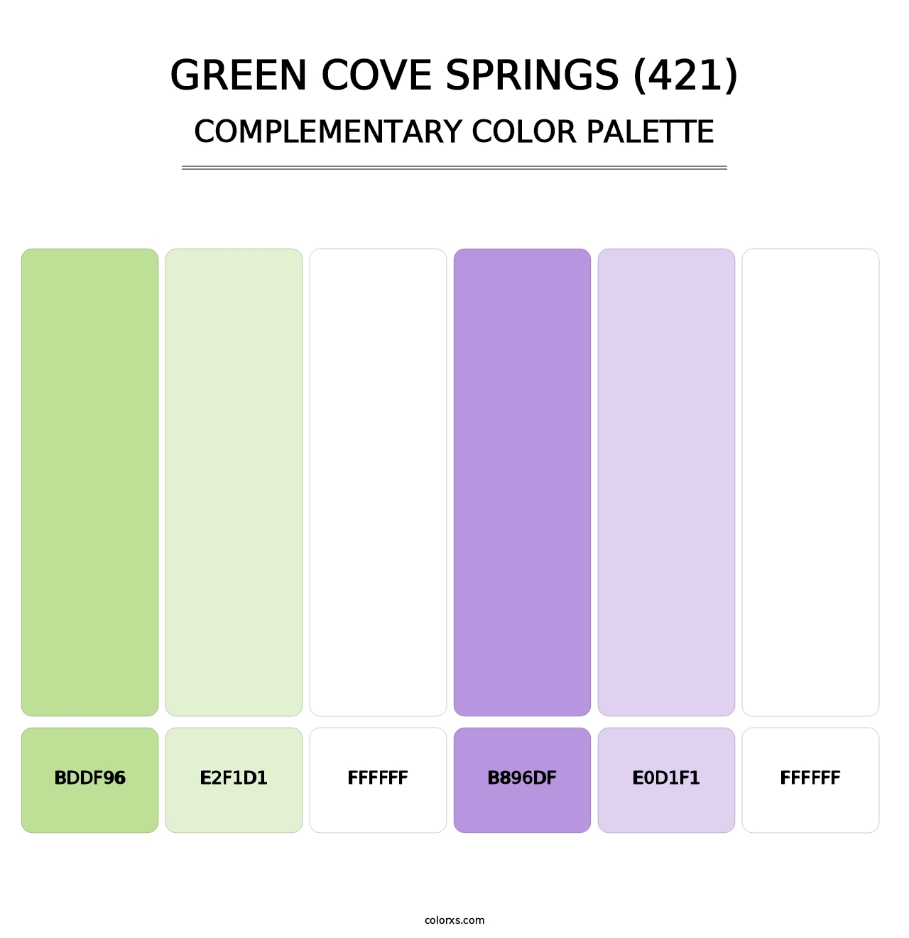 Green Cove Springs (421) - Complementary Color Palette