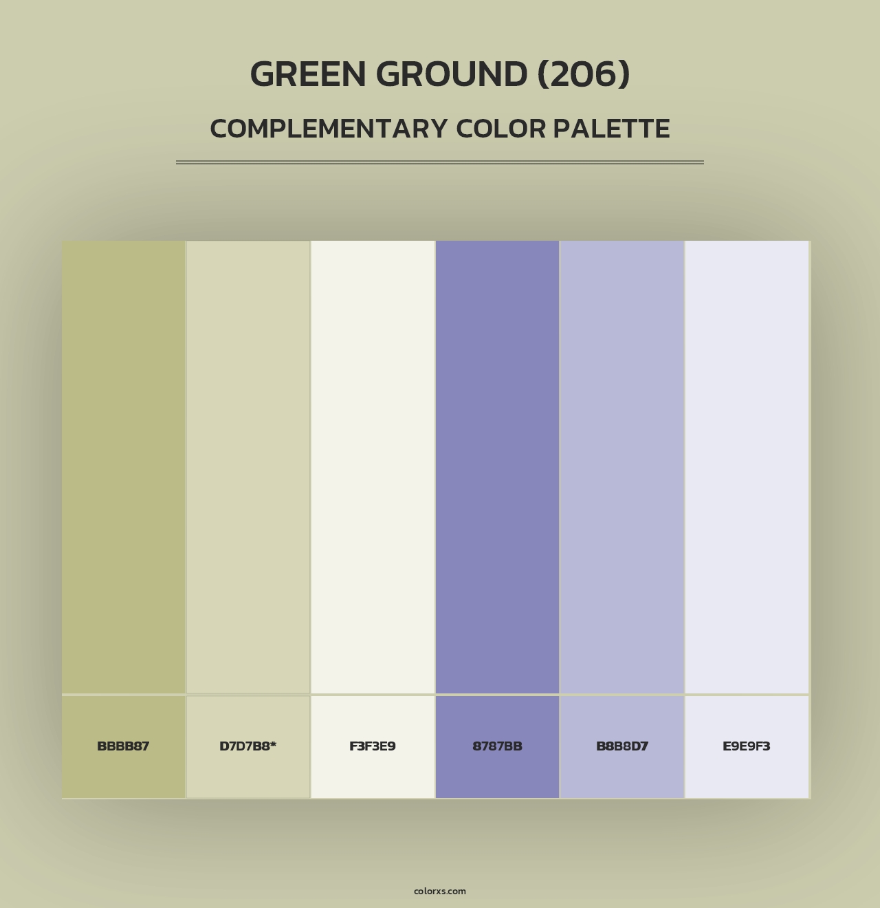 Green Ground (206) - Complementary Color Palette