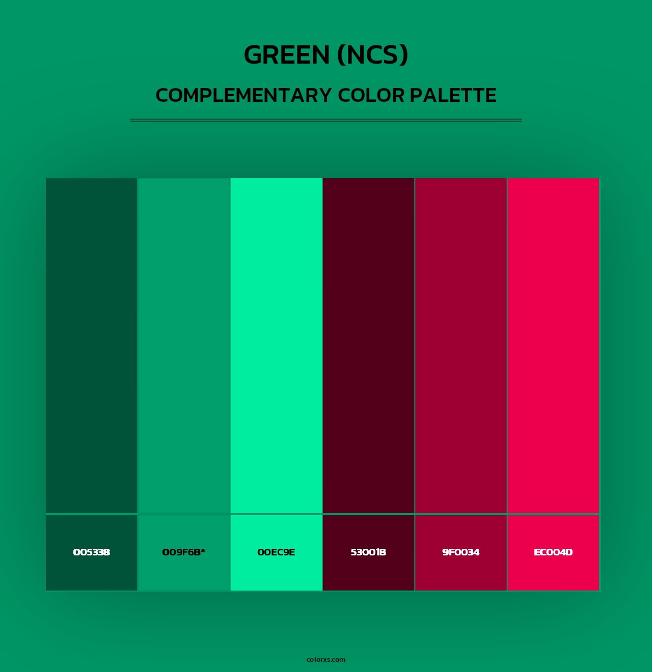 Green (NCS) - Complementary Color Palette