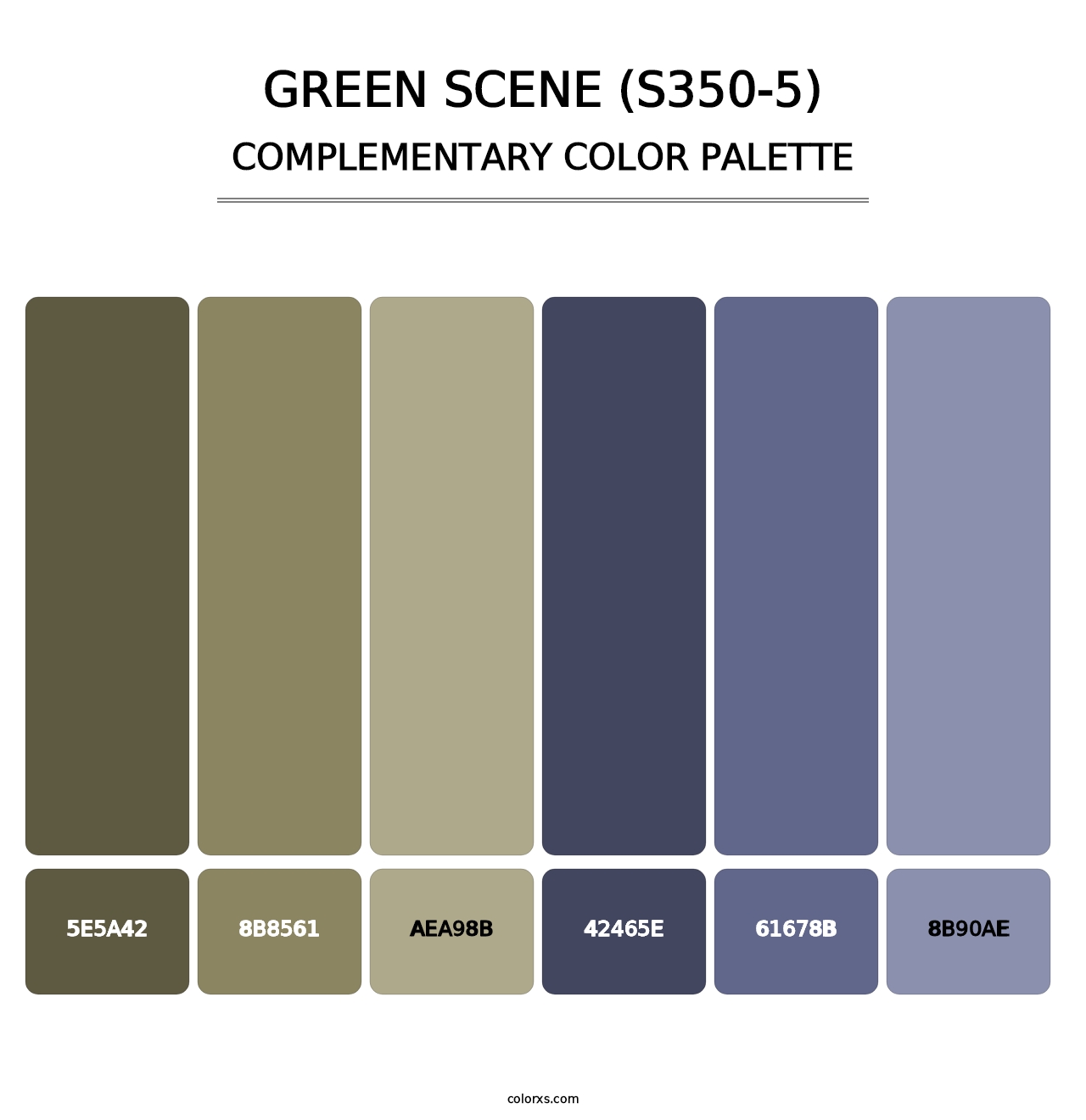Green Scene (S350-5) - Complementary Color Palette