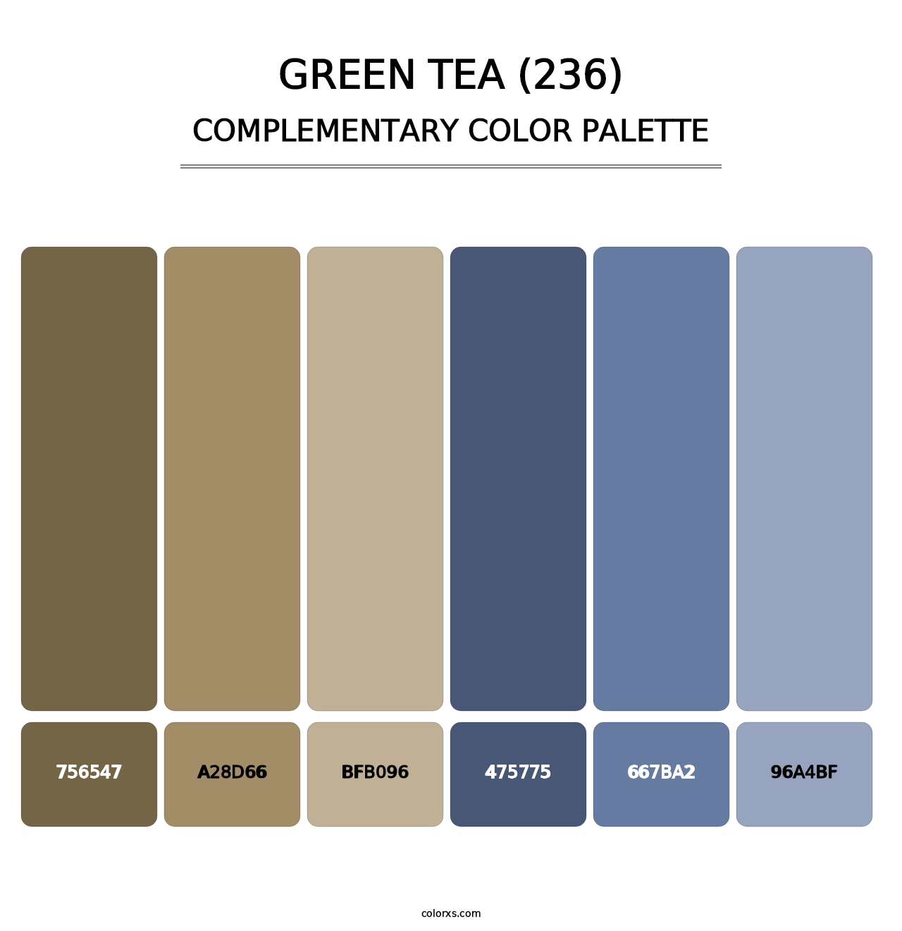 Green Tea (236) - Complementary Color Palette