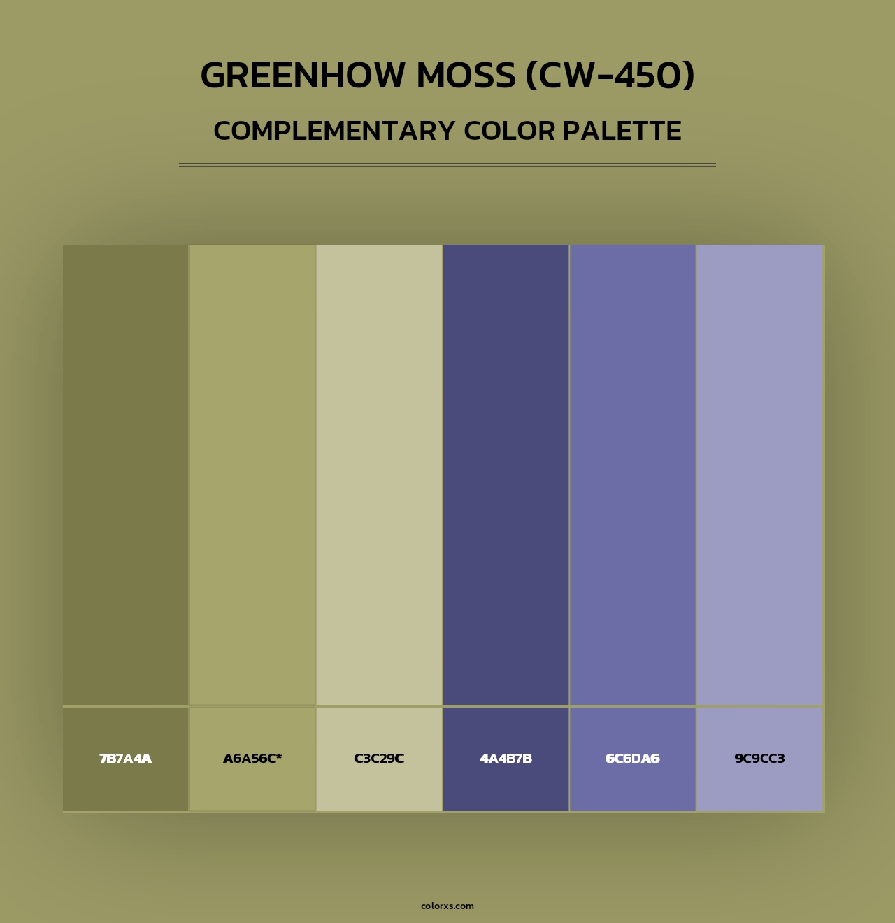 Greenhow Moss (CW-450) - Complementary Color Palette