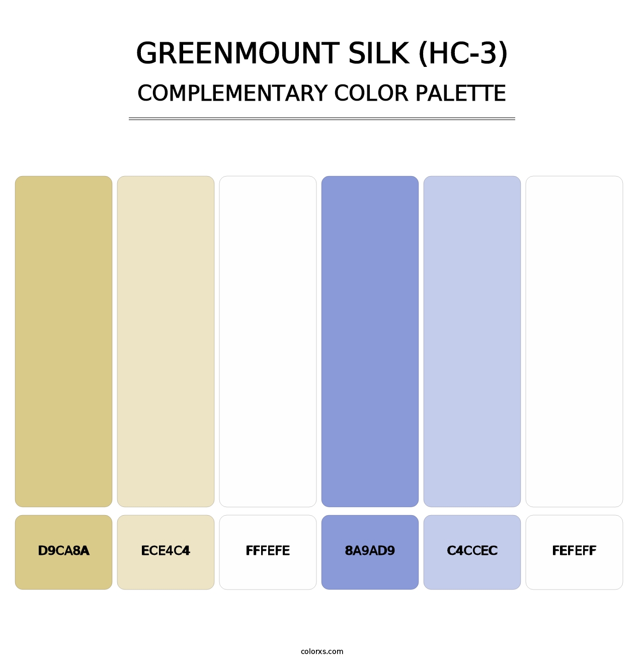 Greenmount Silk (HC-3) - Complementary Color Palette