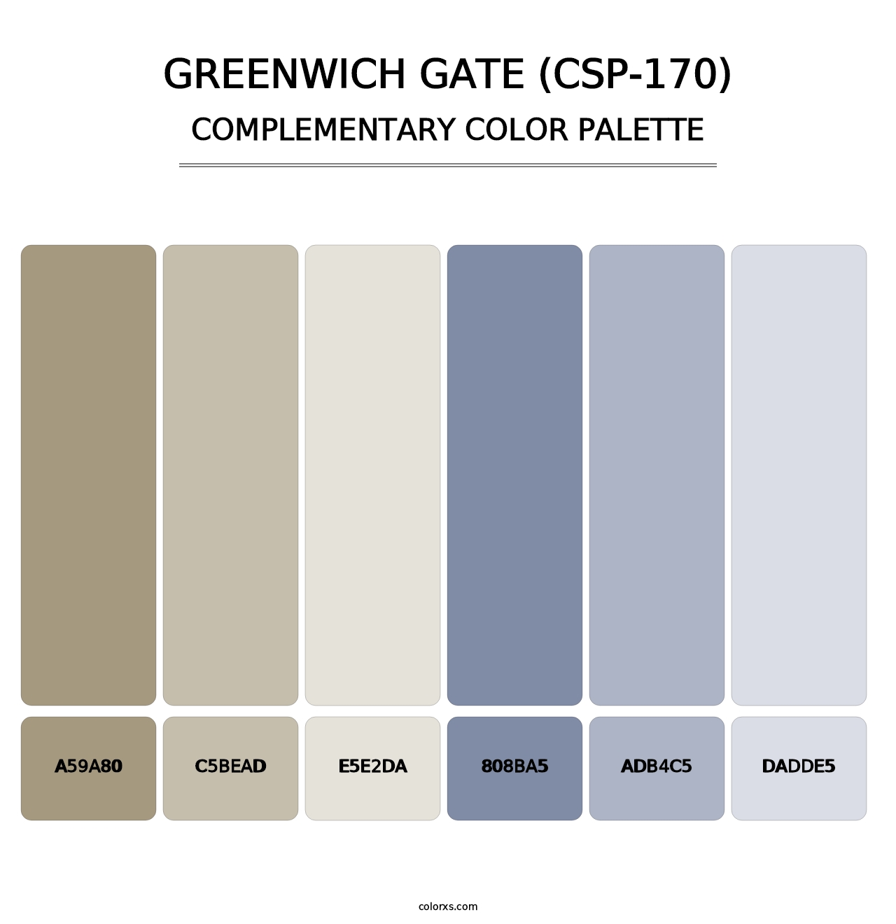 Greenwich Gate (CSP-170) - Complementary Color Palette