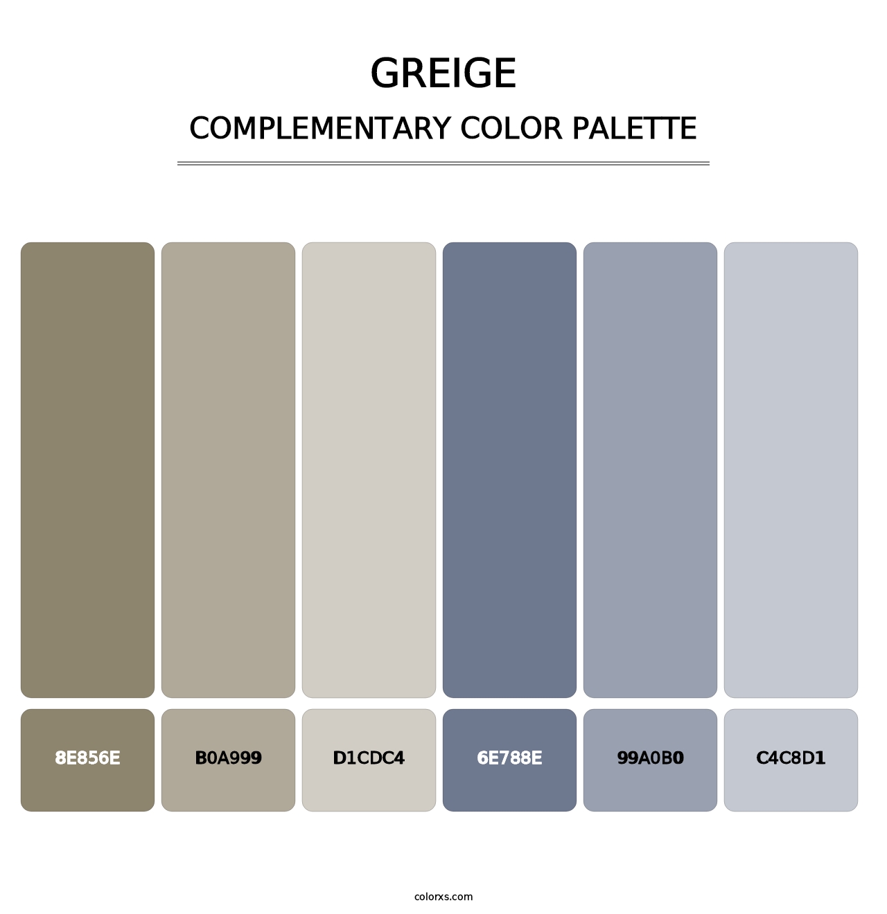 Greige - Complementary Color Palette