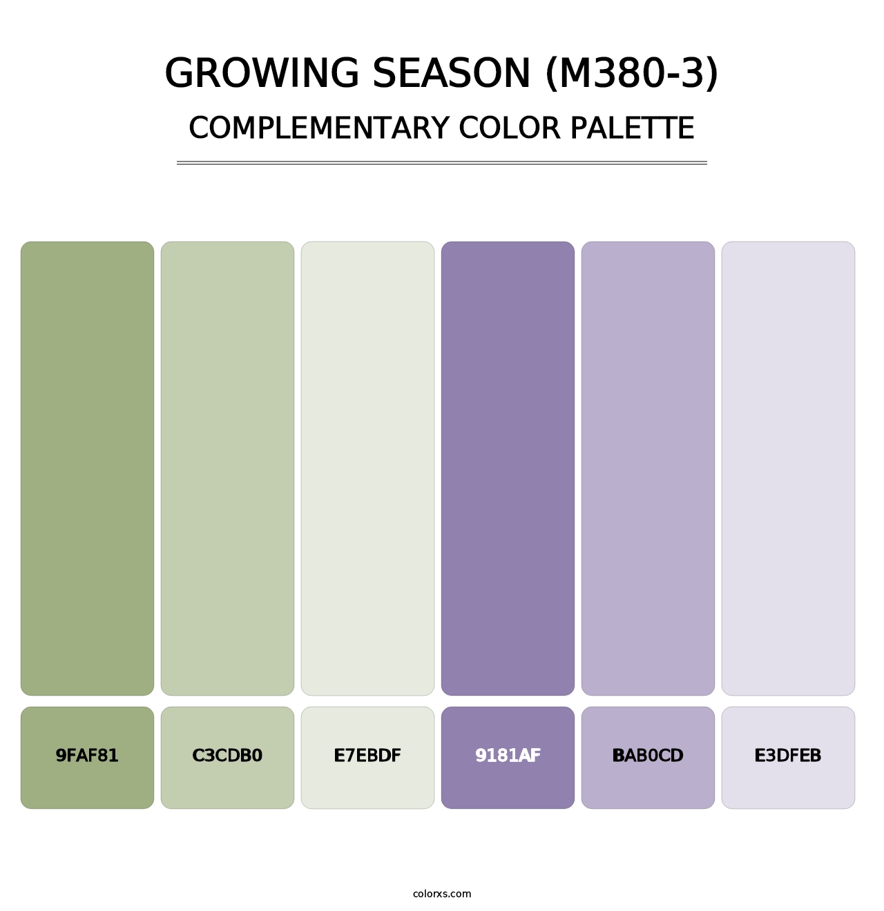 Growing Season (M380-3) - Complementary Color Palette