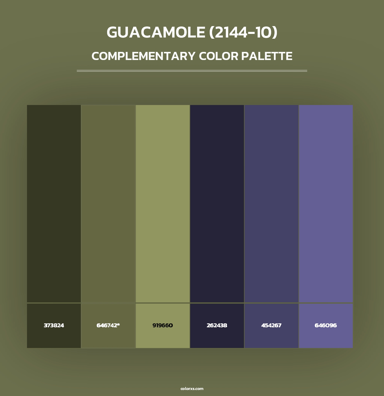 Guacamole (2144-10) - Complementary Color Palette