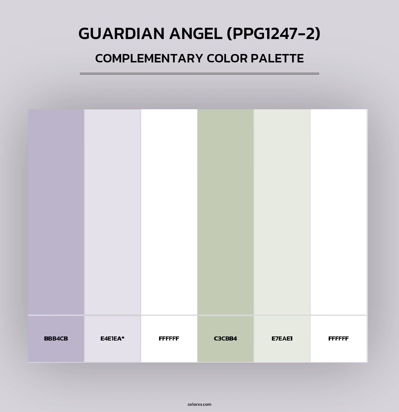 Guardian Angel (PPG1247-2) - Complementary Color Palette