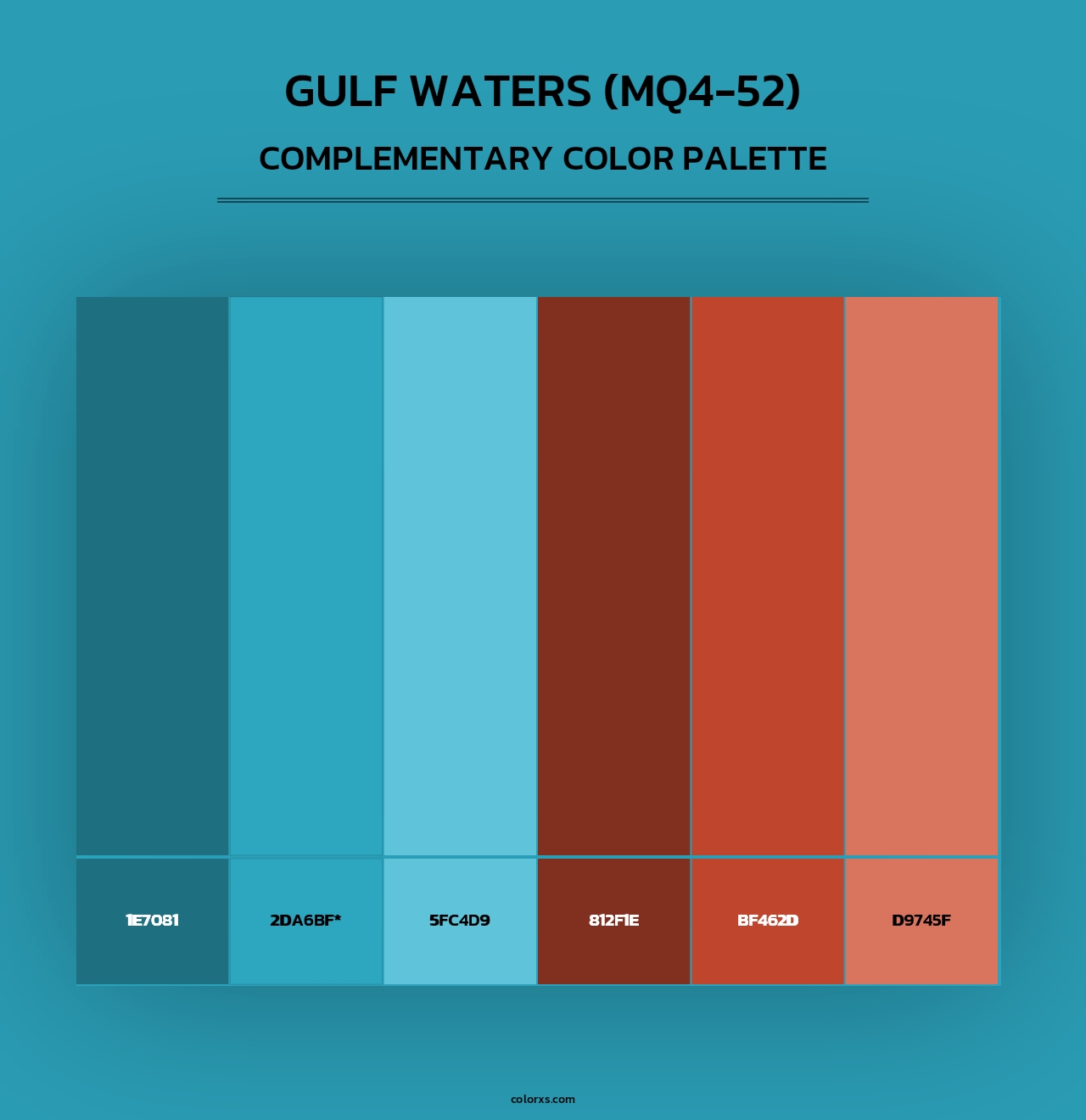 Gulf Waters (MQ4-52) - Complementary Color Palette