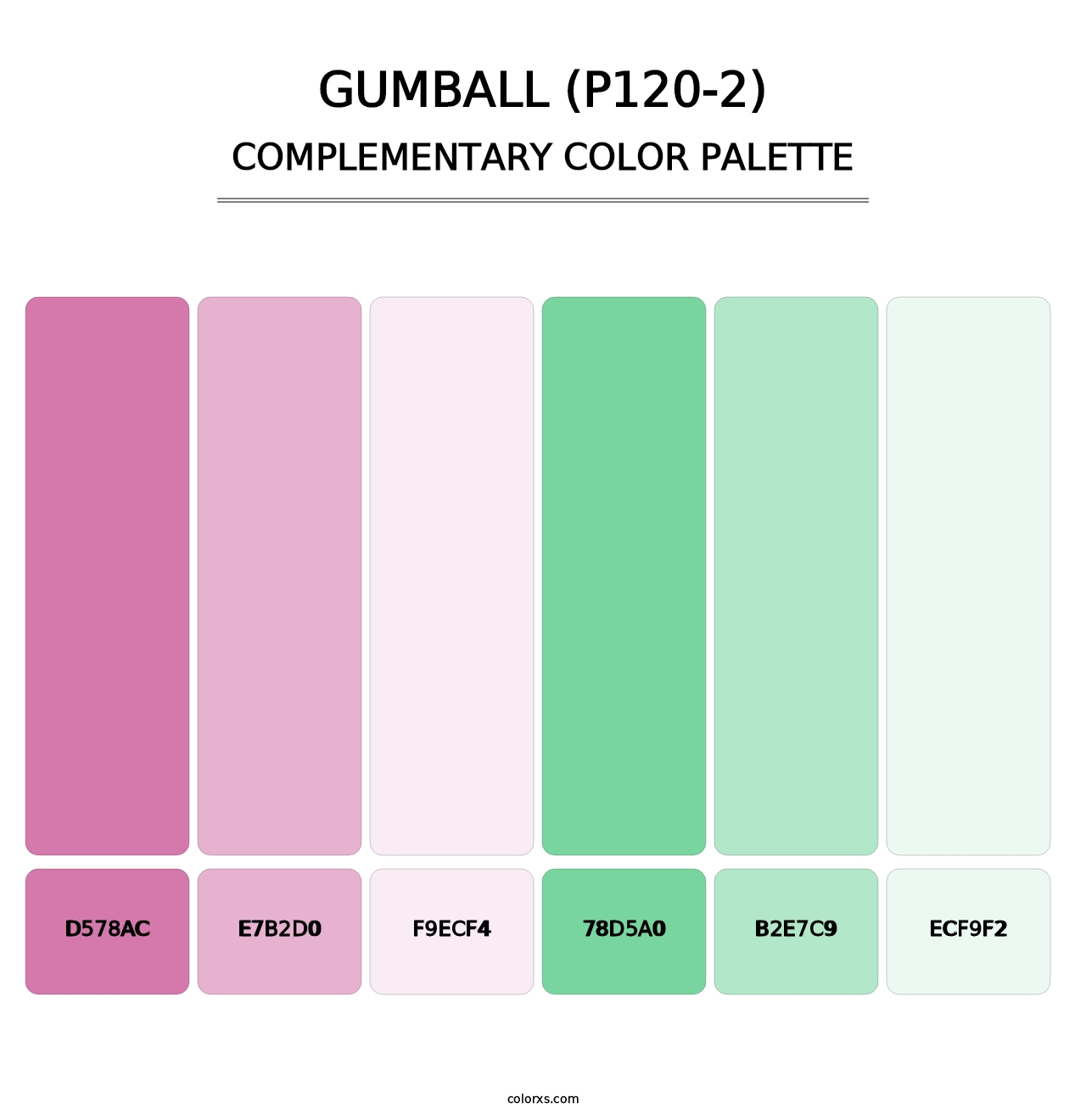 Gumball (P120-2) - Complementary Color Palette