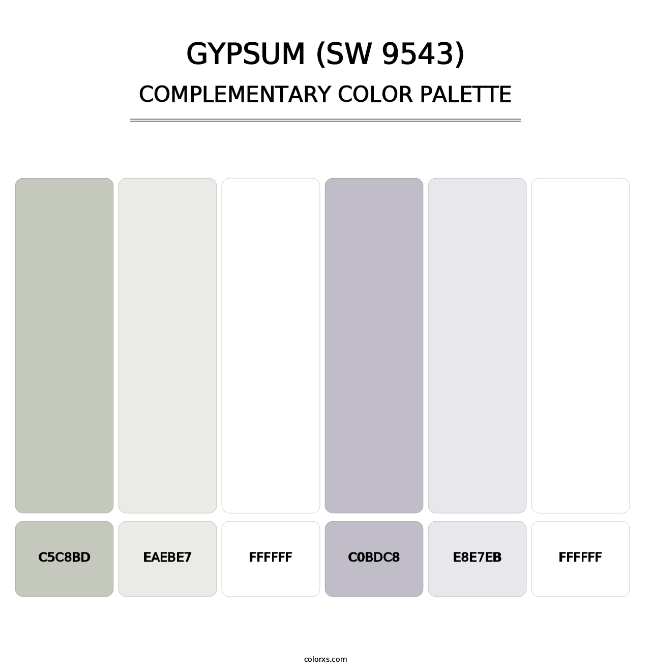Gypsum (SW 9543) - Complementary Color Palette