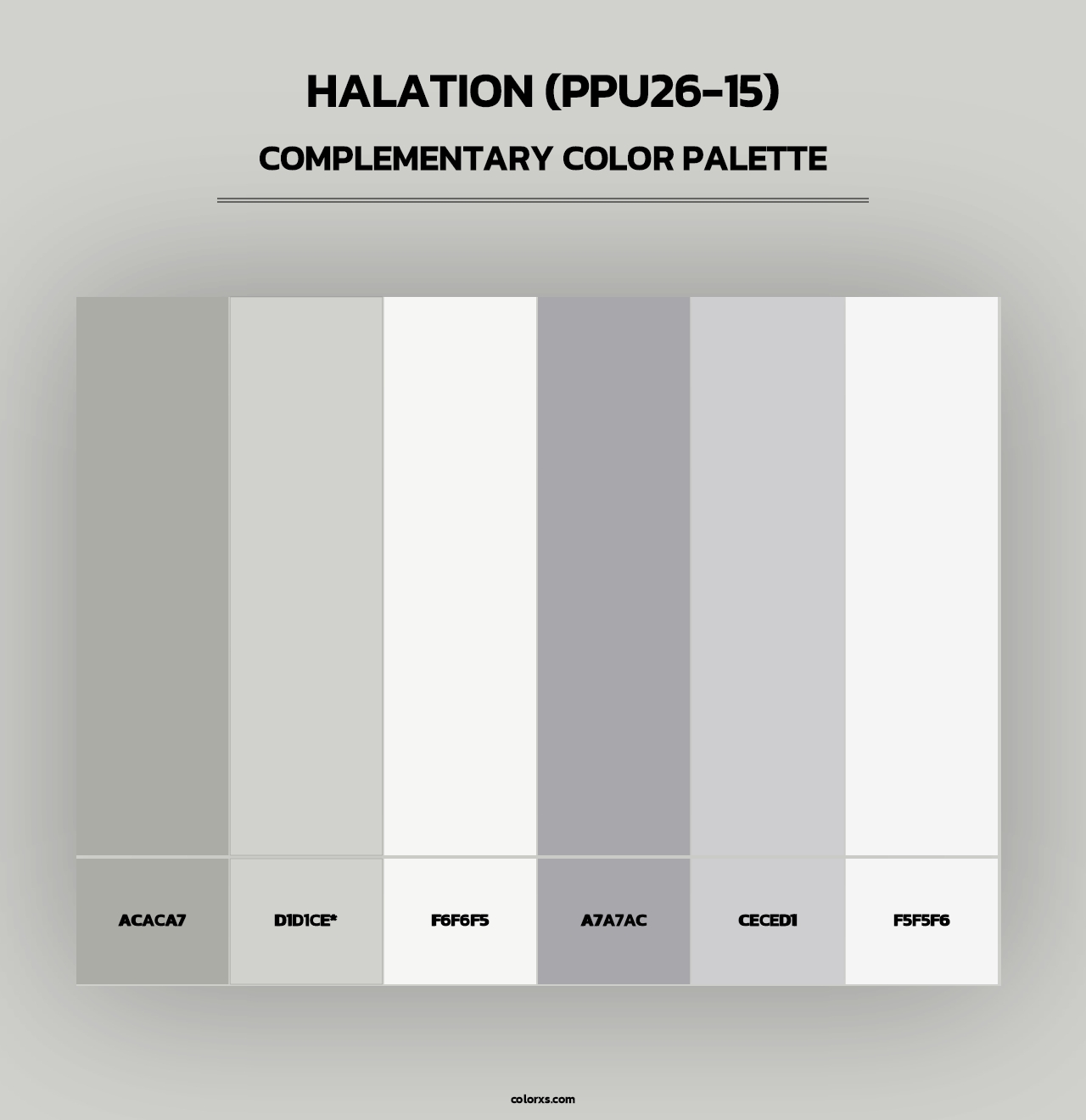 Halation (PPU26-15) - Complementary Color Palette