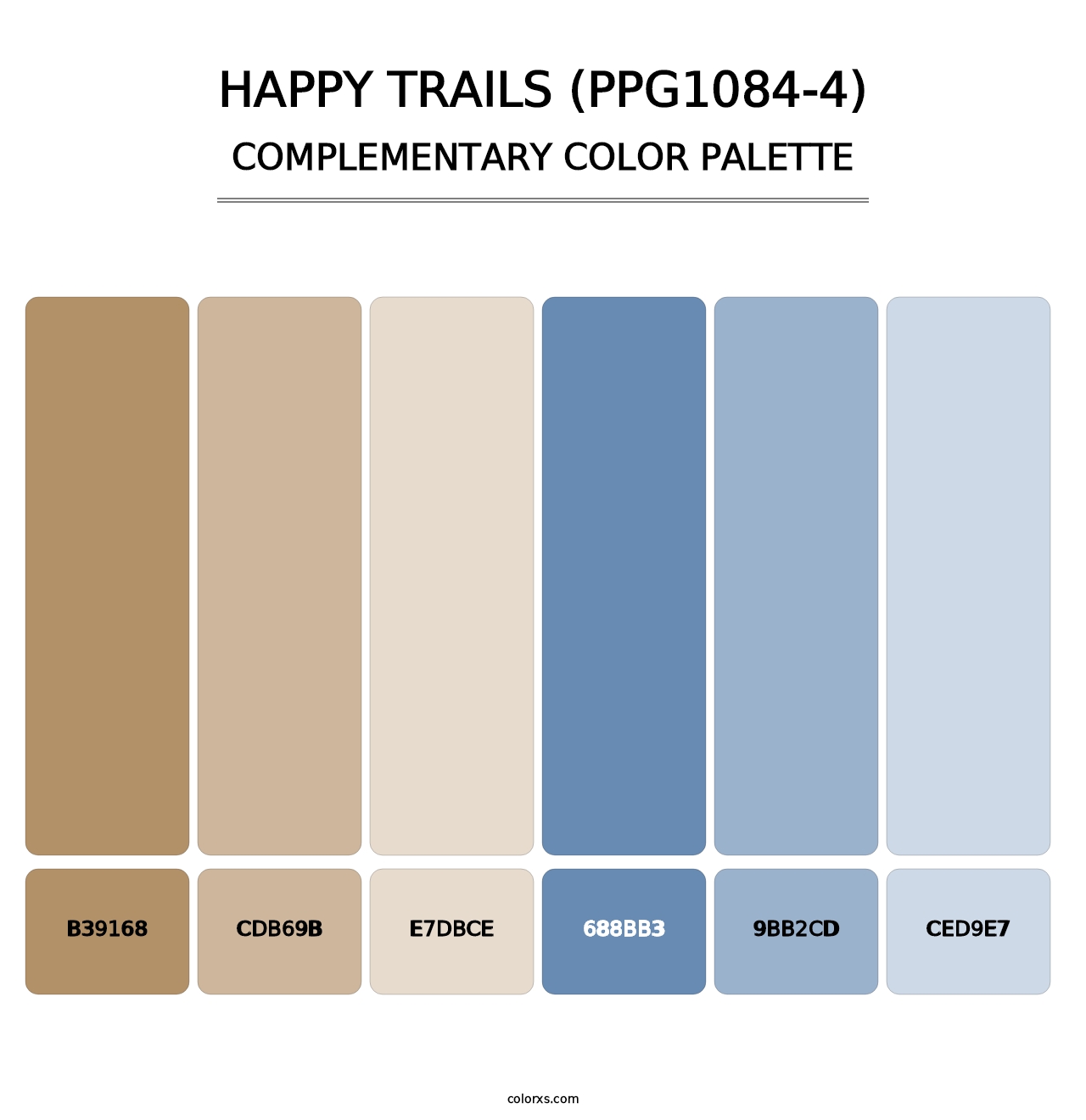 Happy Trails (PPG1084-4) - Complementary Color Palette