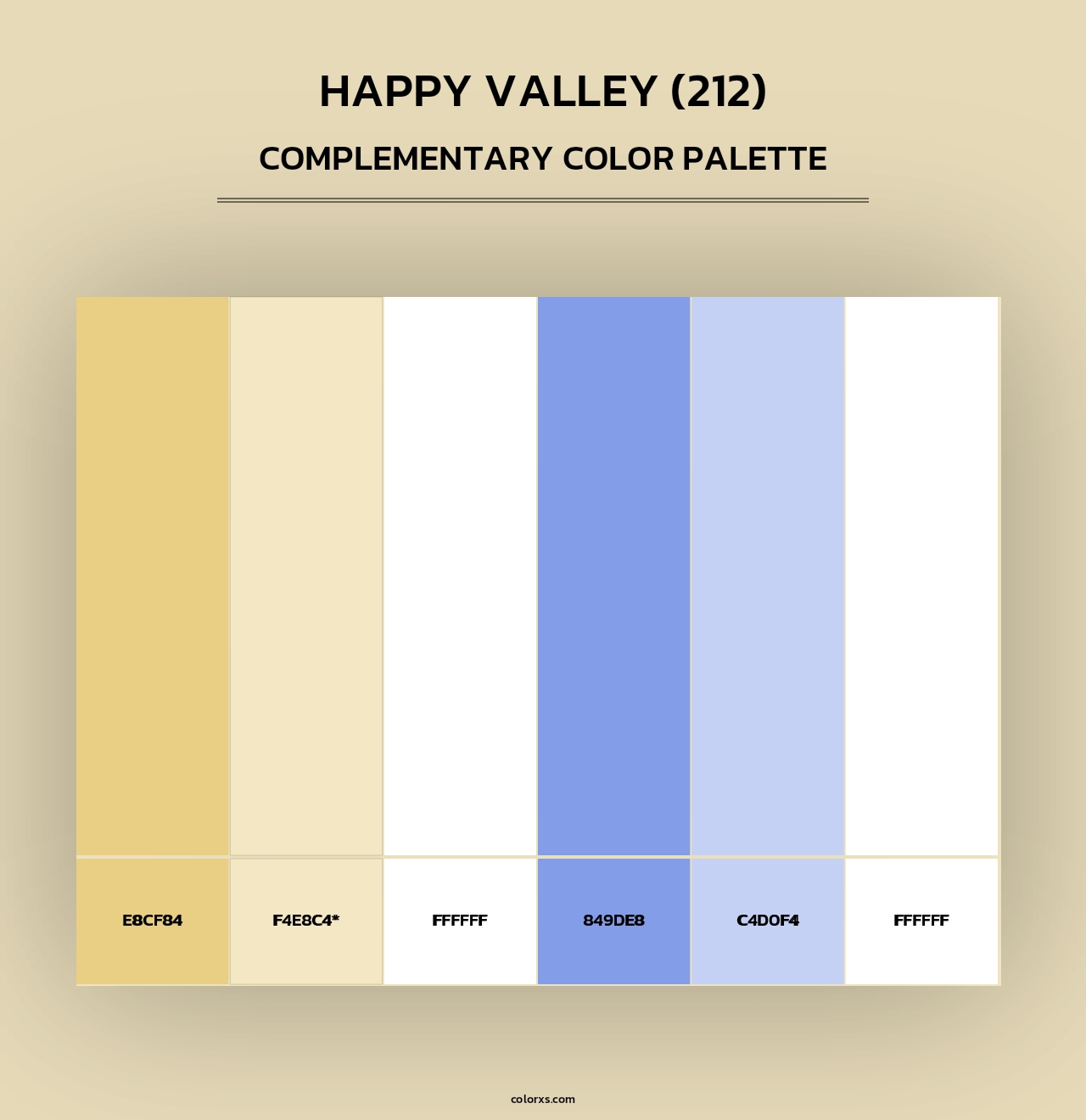 Happy Valley (212) - Complementary Color Palette