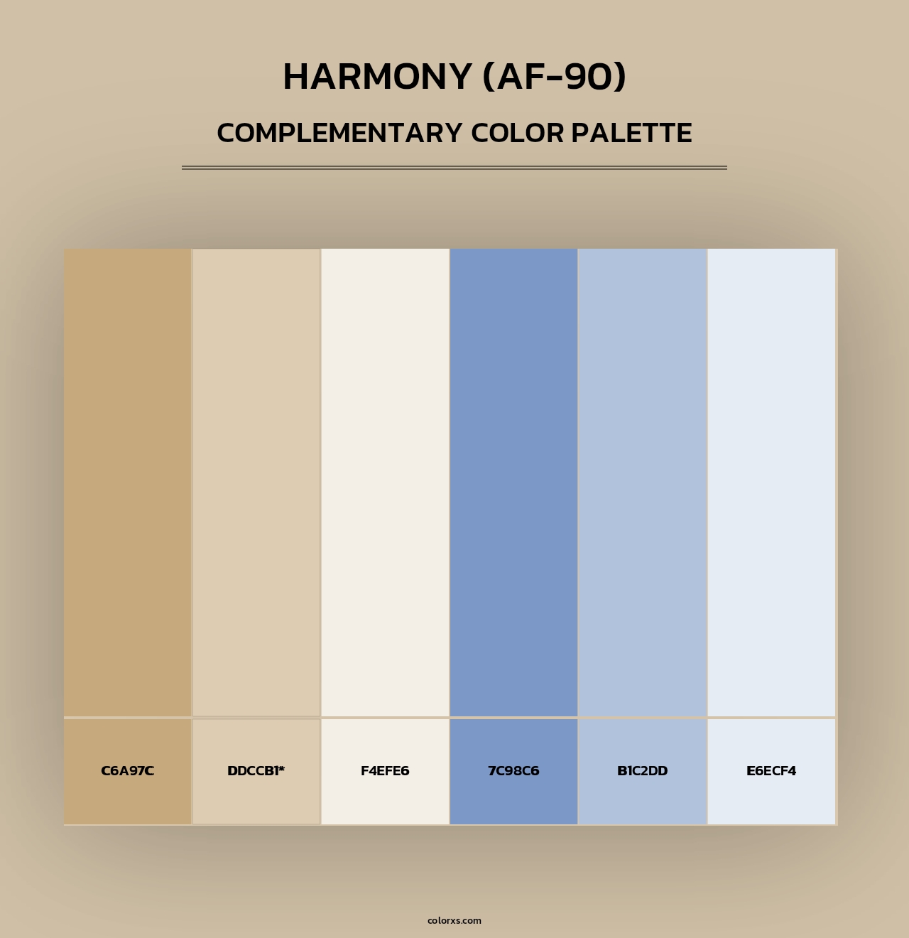 Harmony (AF-90) - Complementary Color Palette