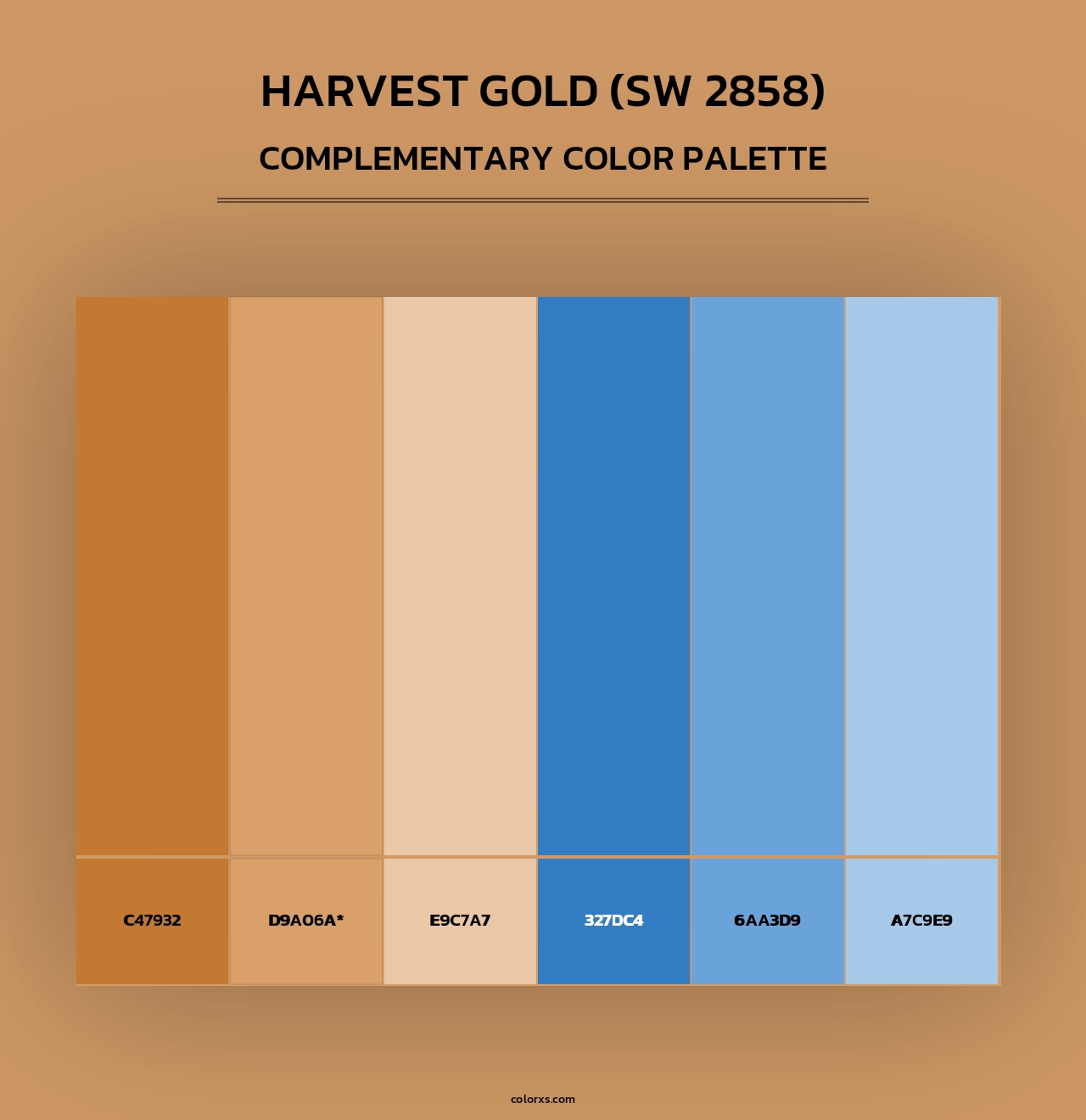 Harvest Gold (SW 2858) - Complementary Color Palette