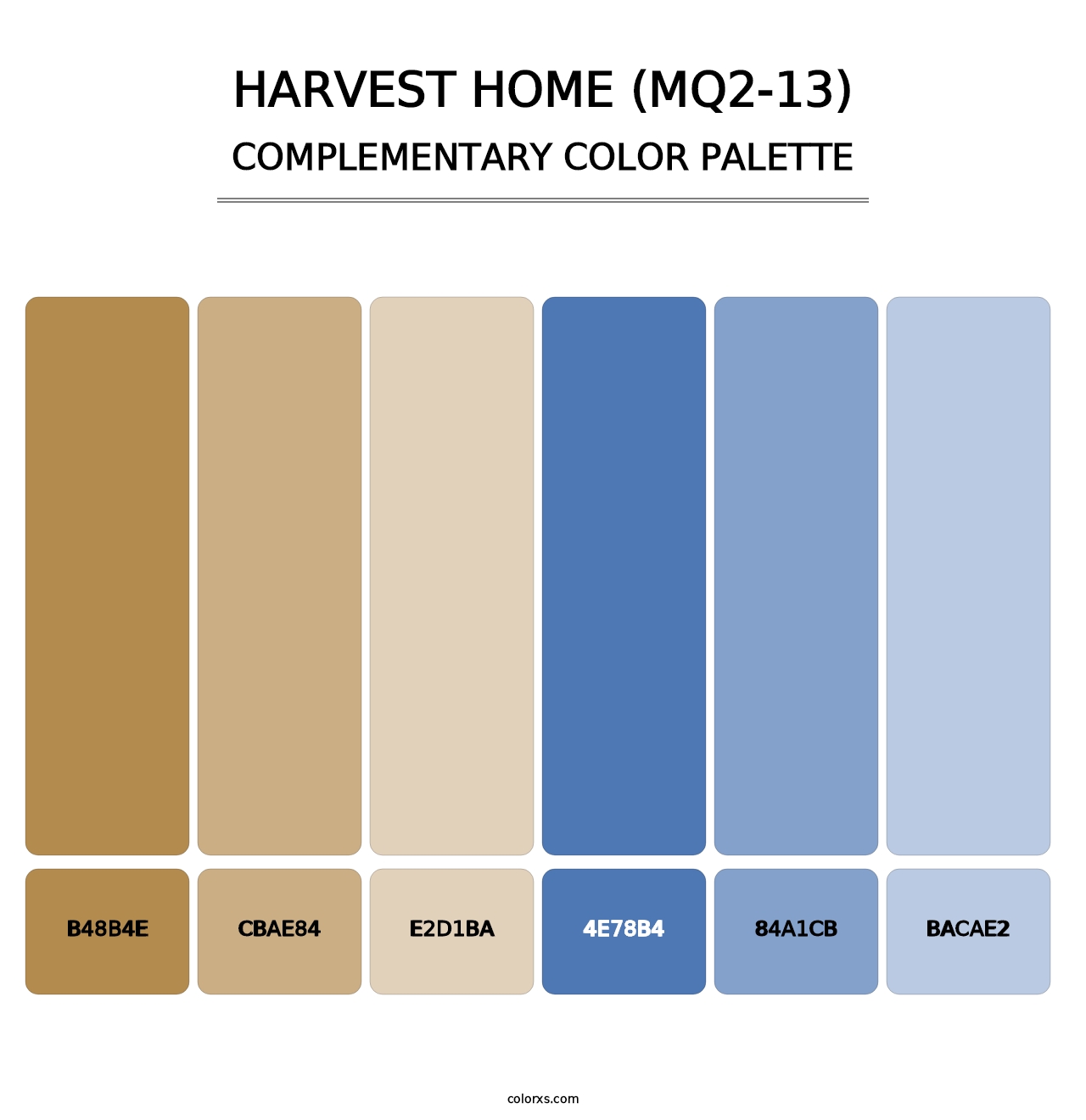 Harvest Home (MQ2-13) - Complementary Color Palette