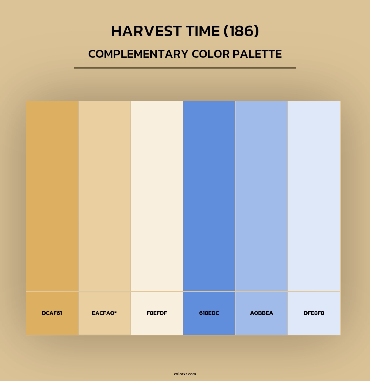 Harvest Time (186) - Complementary Color Palette