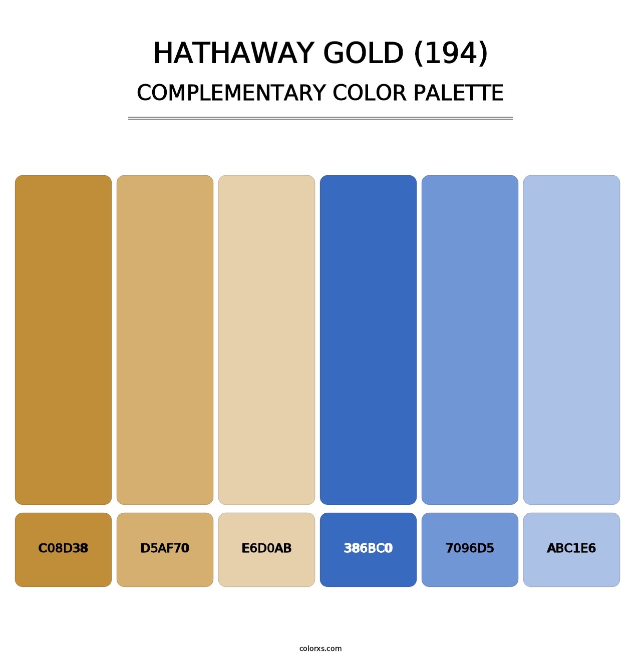 Hathaway Gold (194) - Complementary Color Palette