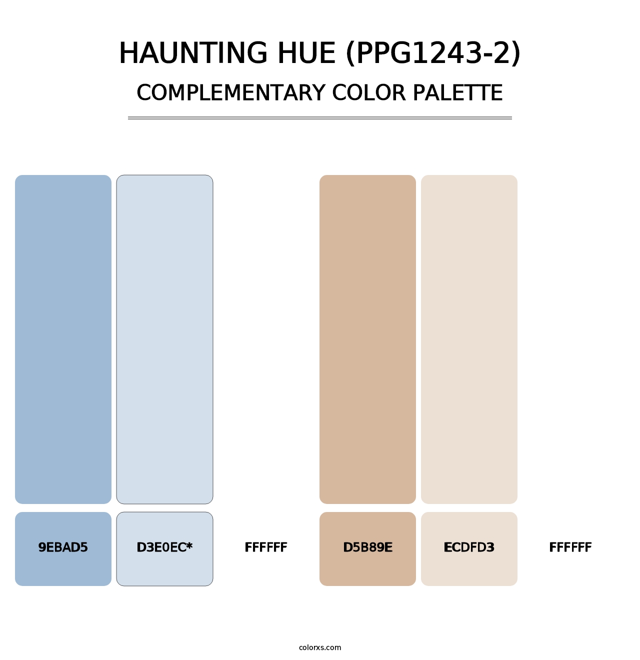 Haunting Hue (PPG1243-2) - Complementary Color Palette