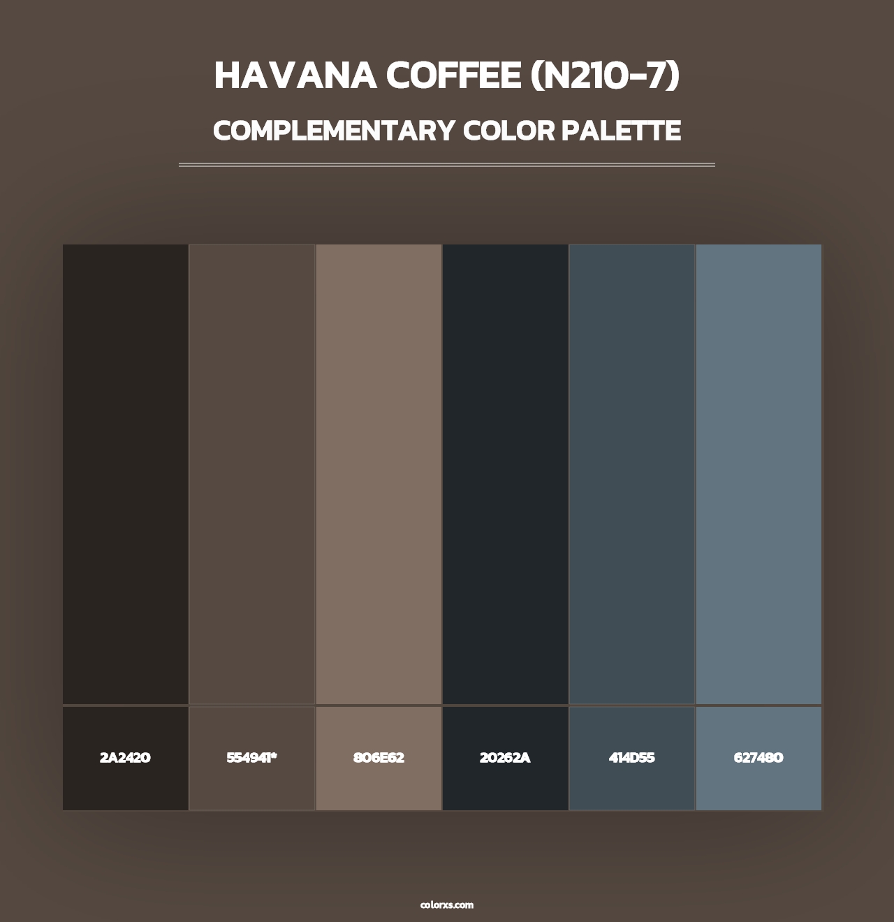 Havana Coffee (N210-7) - Complementary Color Palette