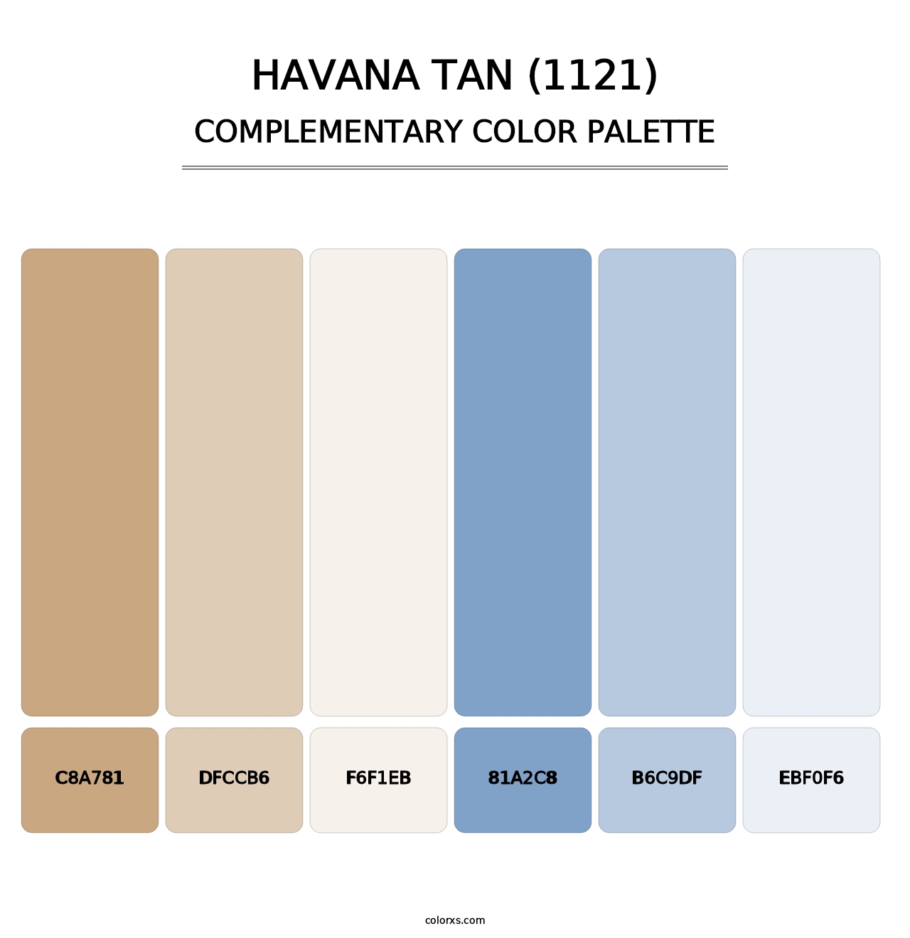 Havana Tan (1121) - Complementary Color Palette