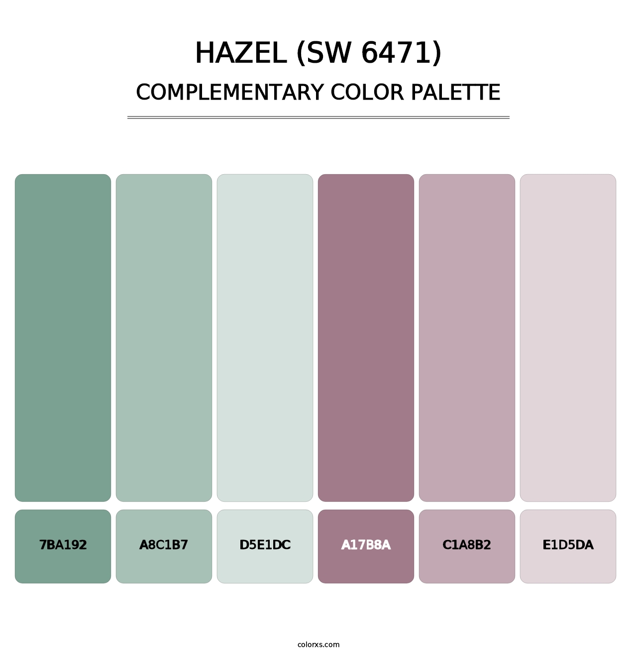 Hazel (SW 6471) - Complementary Color Palette