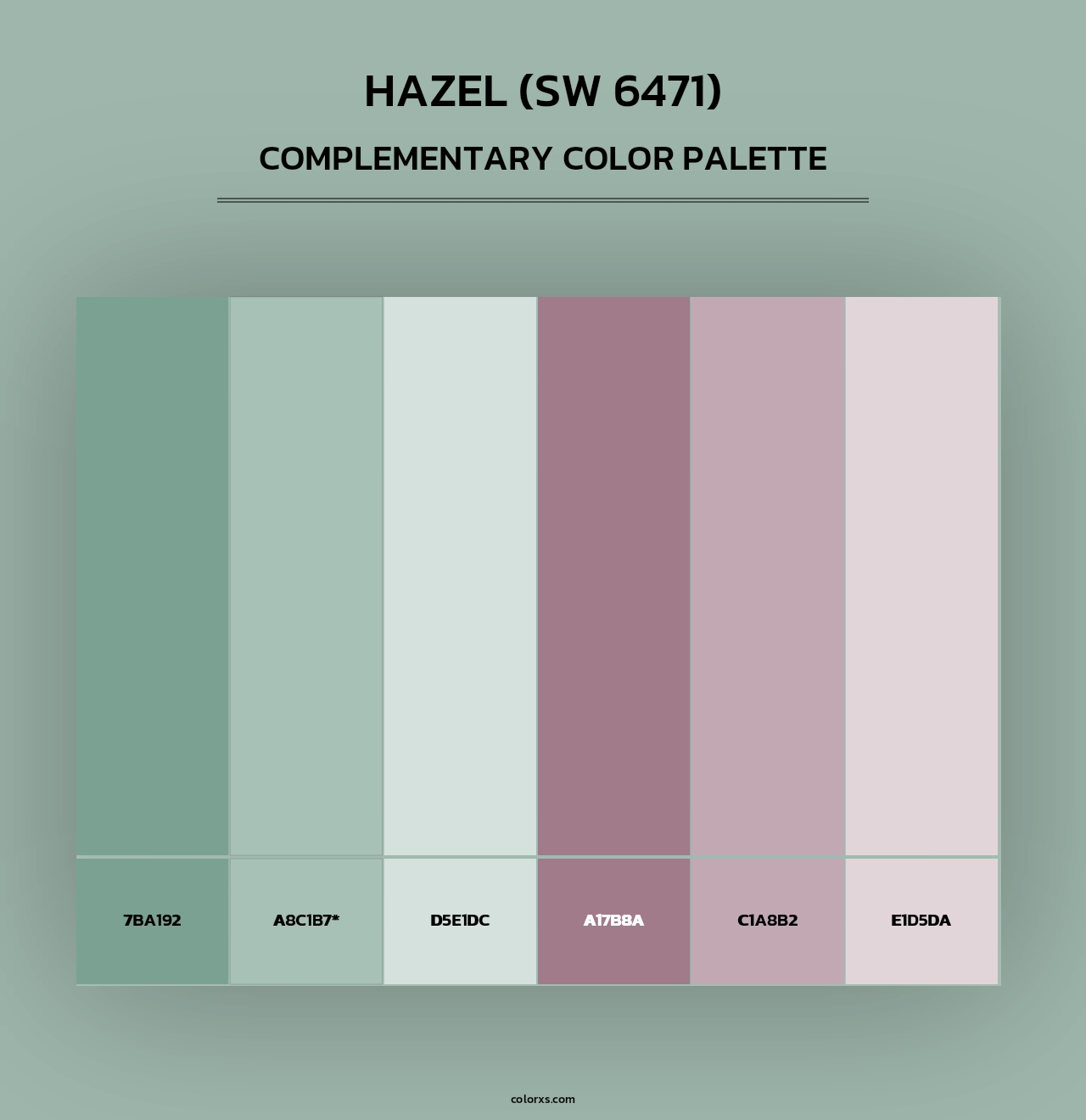 Hazel (SW 6471) - Complementary Color Palette