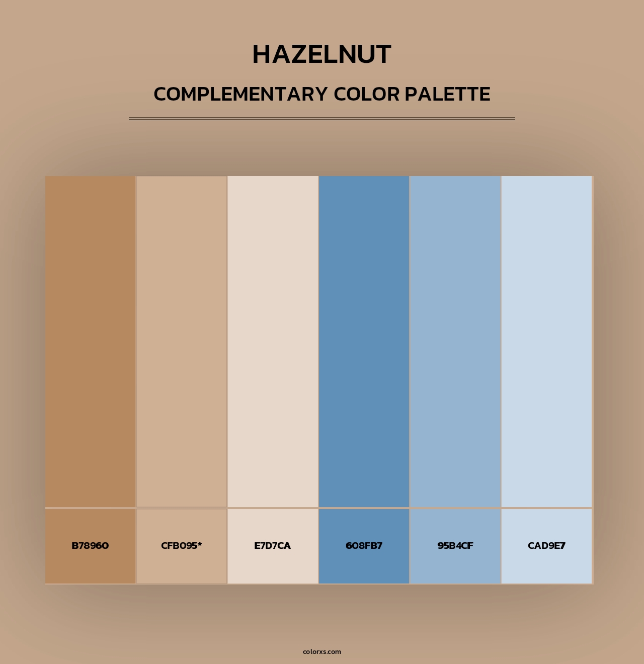 Hazelnut - Complementary Color Palette
