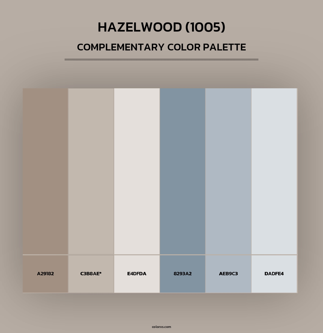 Hazelwood (1005) - Complementary Color Palette