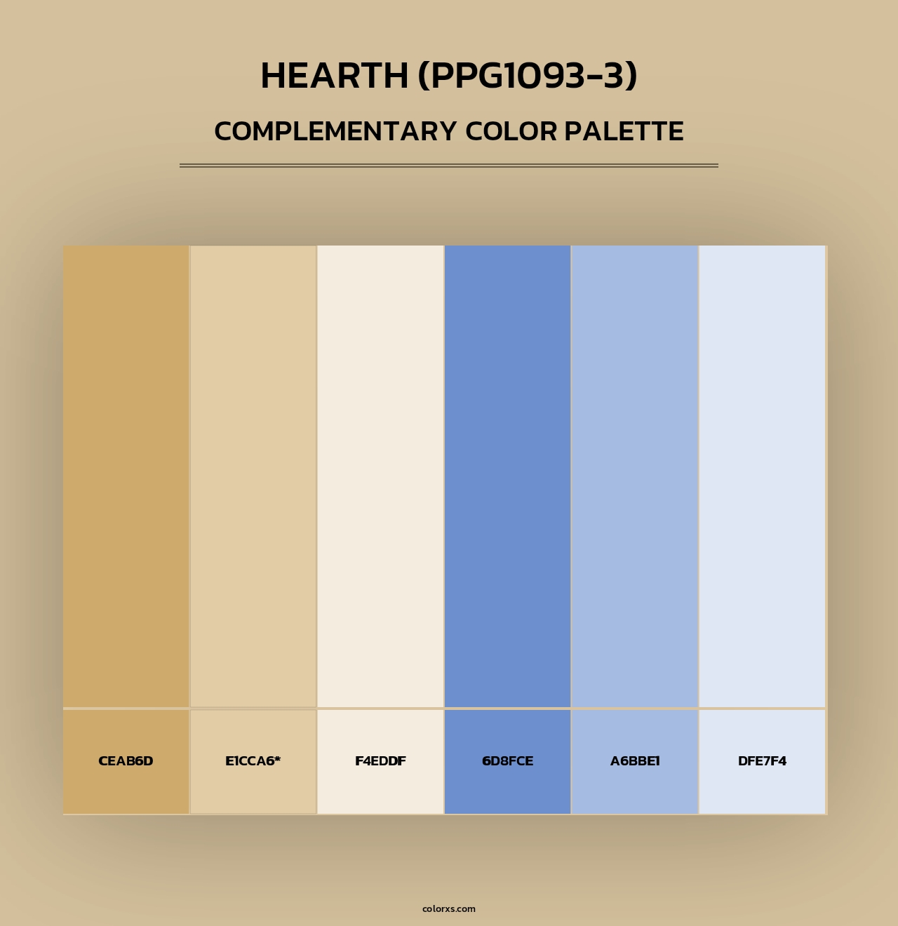 Hearth (PPG1093-3) - Complementary Color Palette
