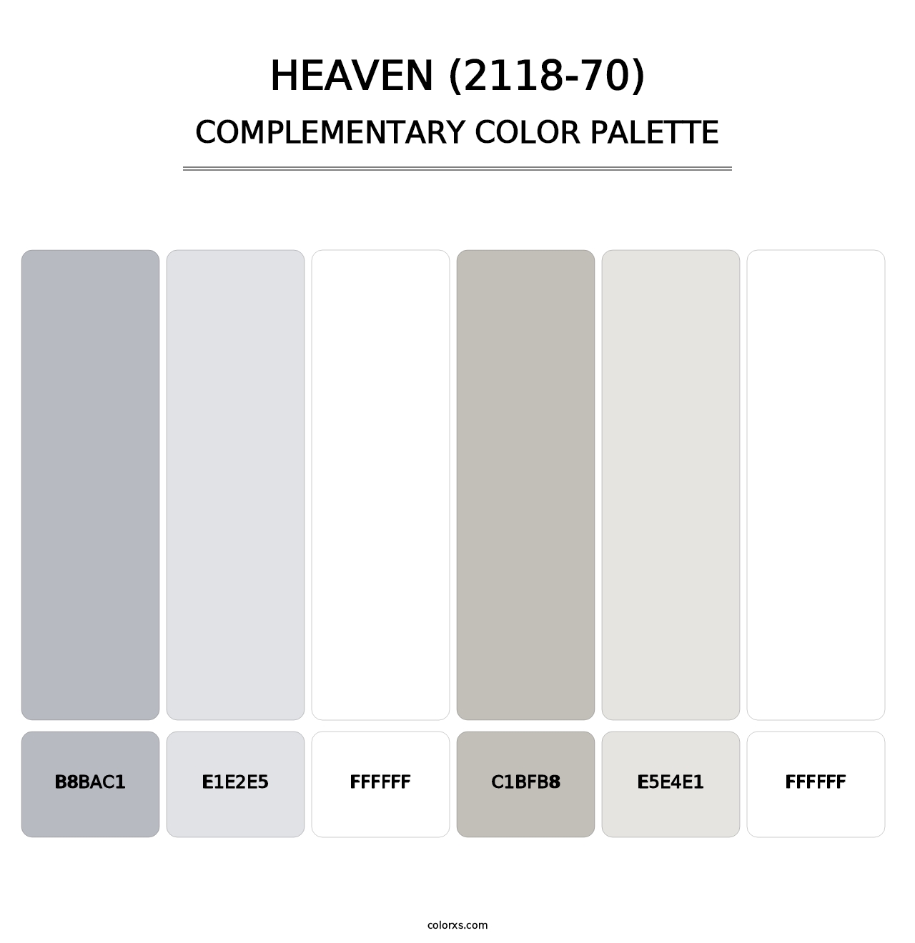 Heaven (2118-70) - Complementary Color Palette