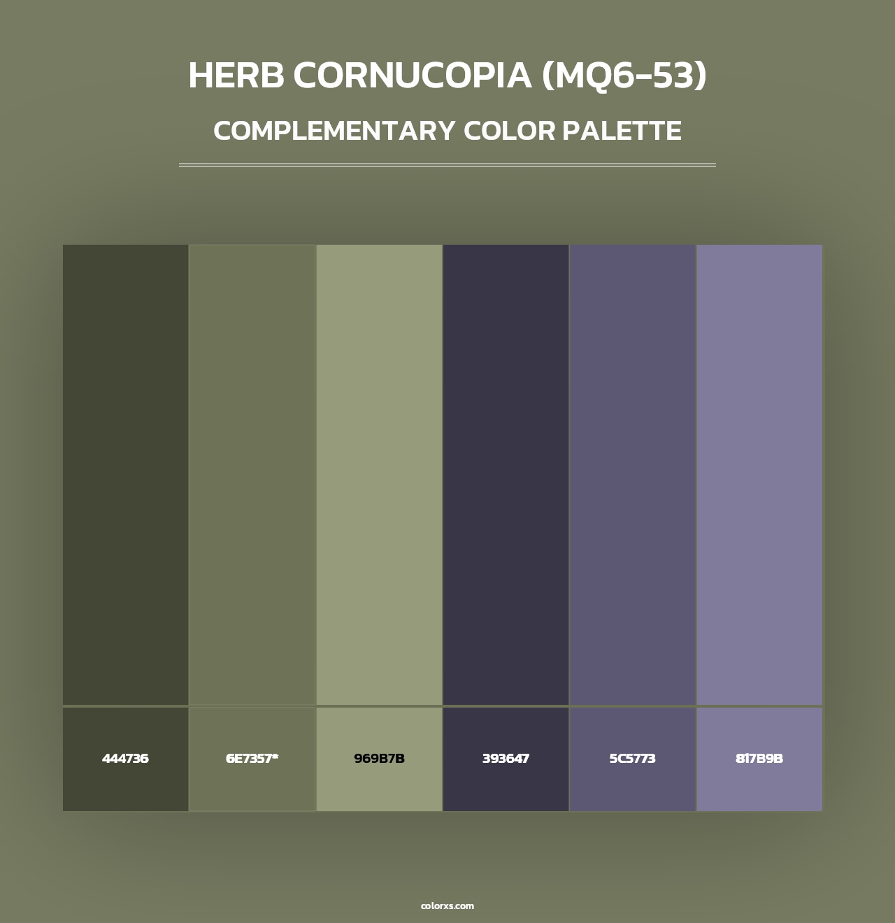 Herb Cornucopia (MQ6-53) - Complementary Color Palette
