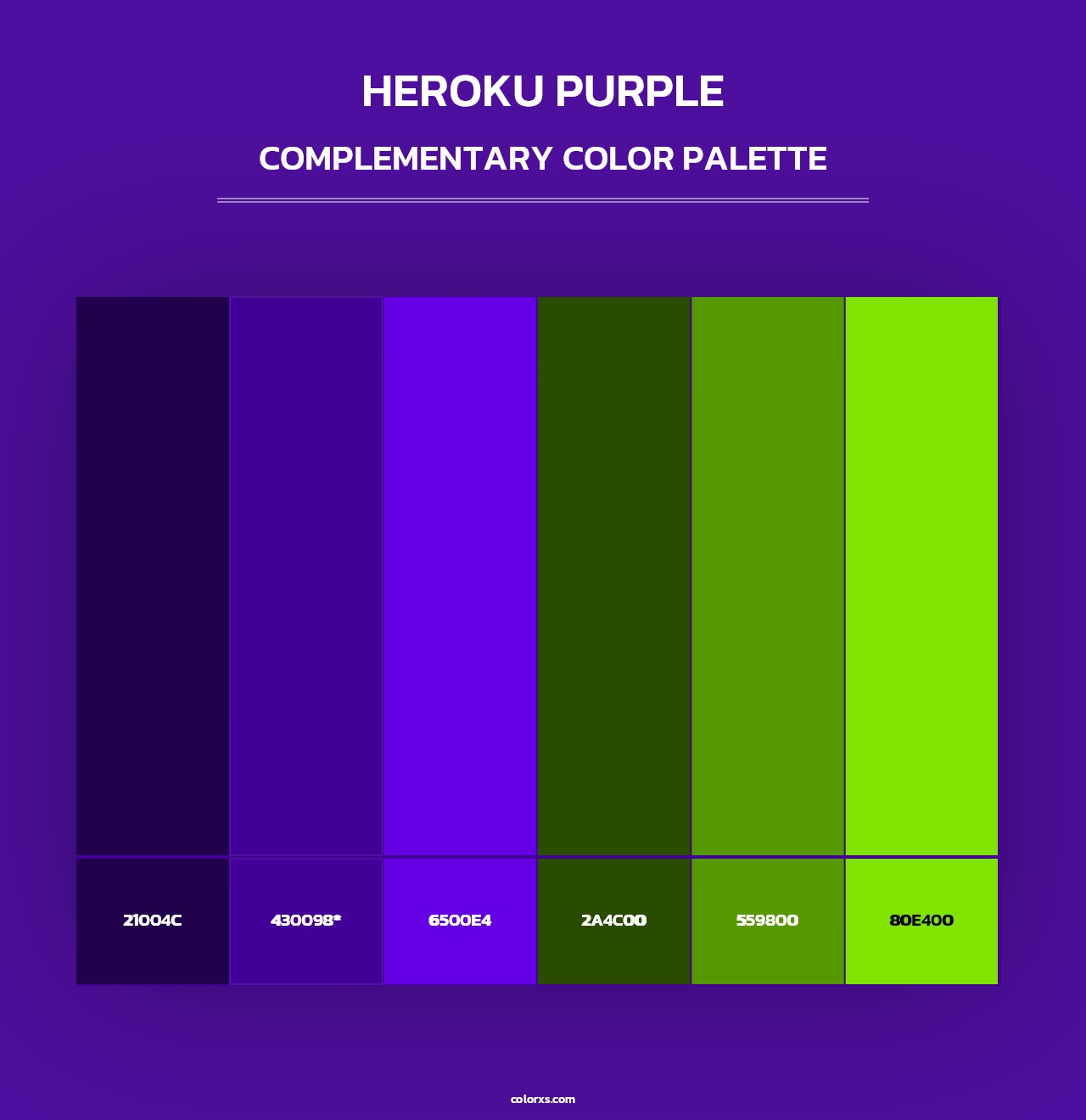 Heroku Purple - Complementary Color Palette