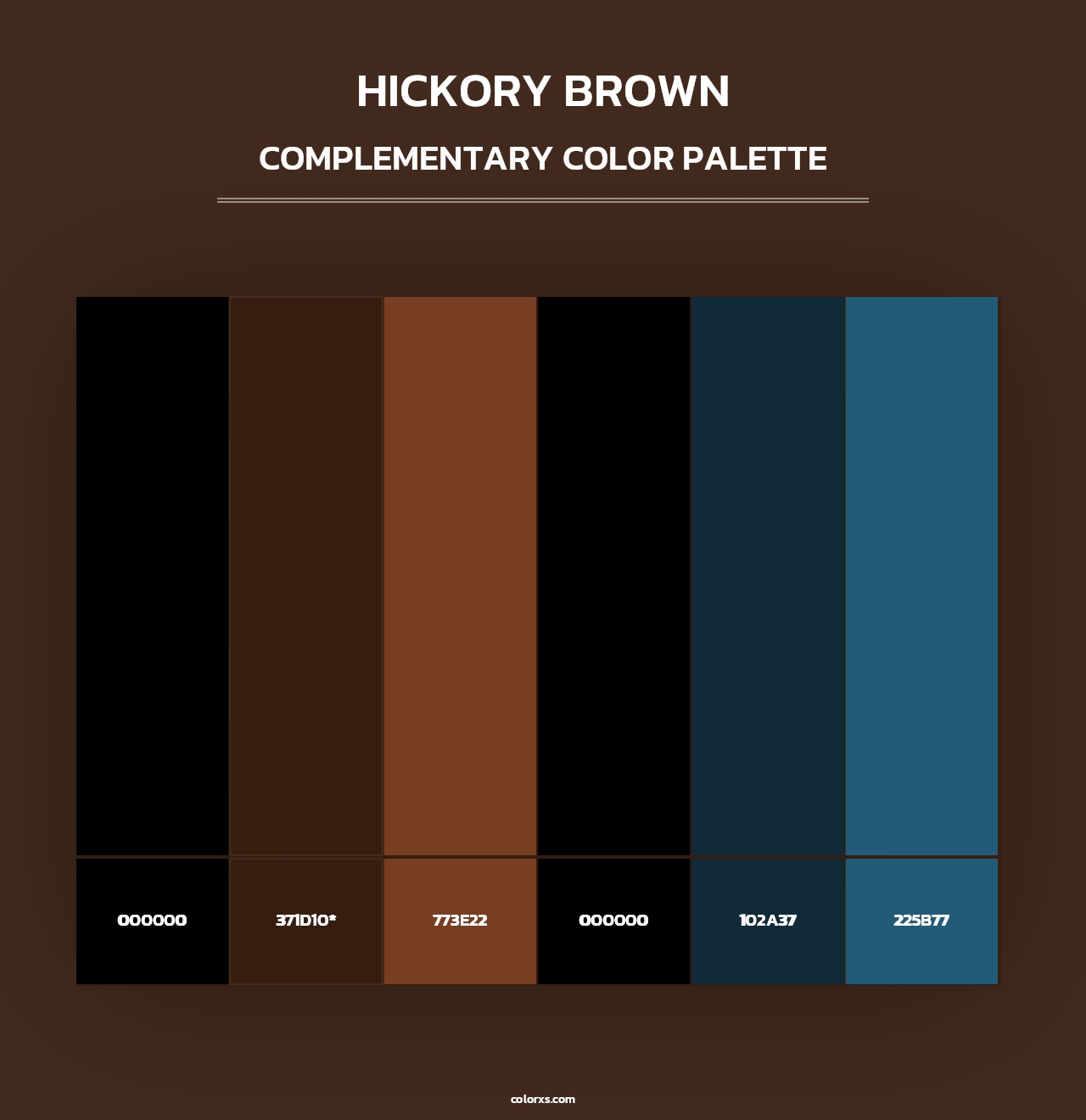 Hickory Brown - Complementary Color Palette
