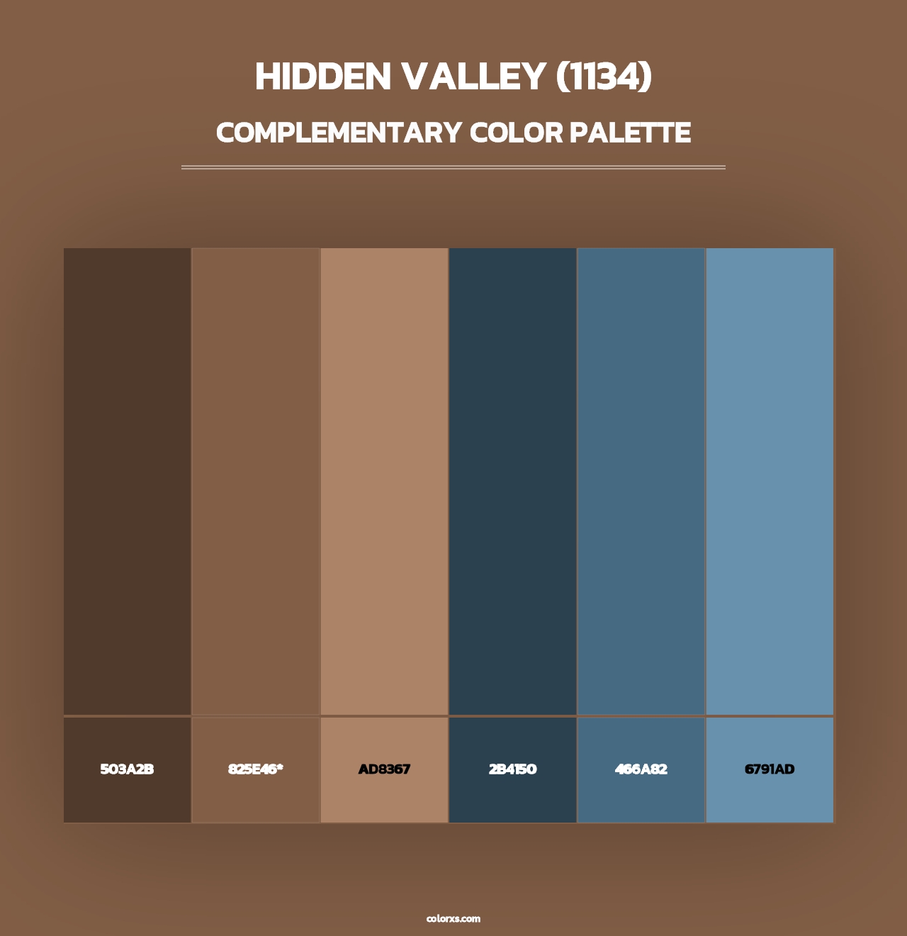 Hidden Valley (1134) - Complementary Color Palette