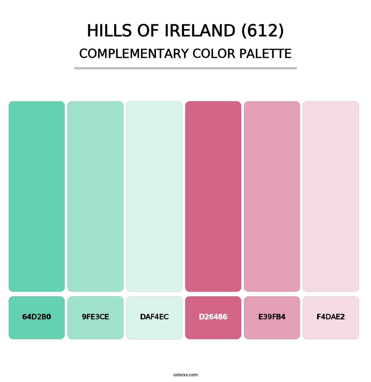 Hills of Ireland (612) - Complementary Color Palette